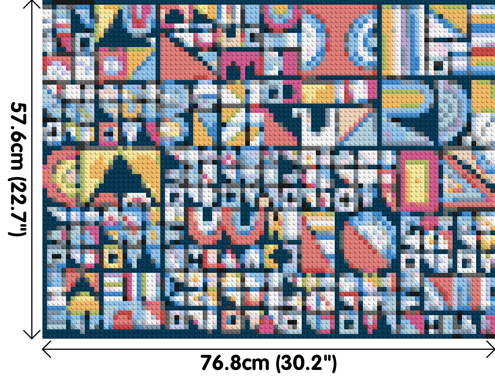 Abstract Pattern #10 - Brick Art Mosaic Kit 4x3 dimensions