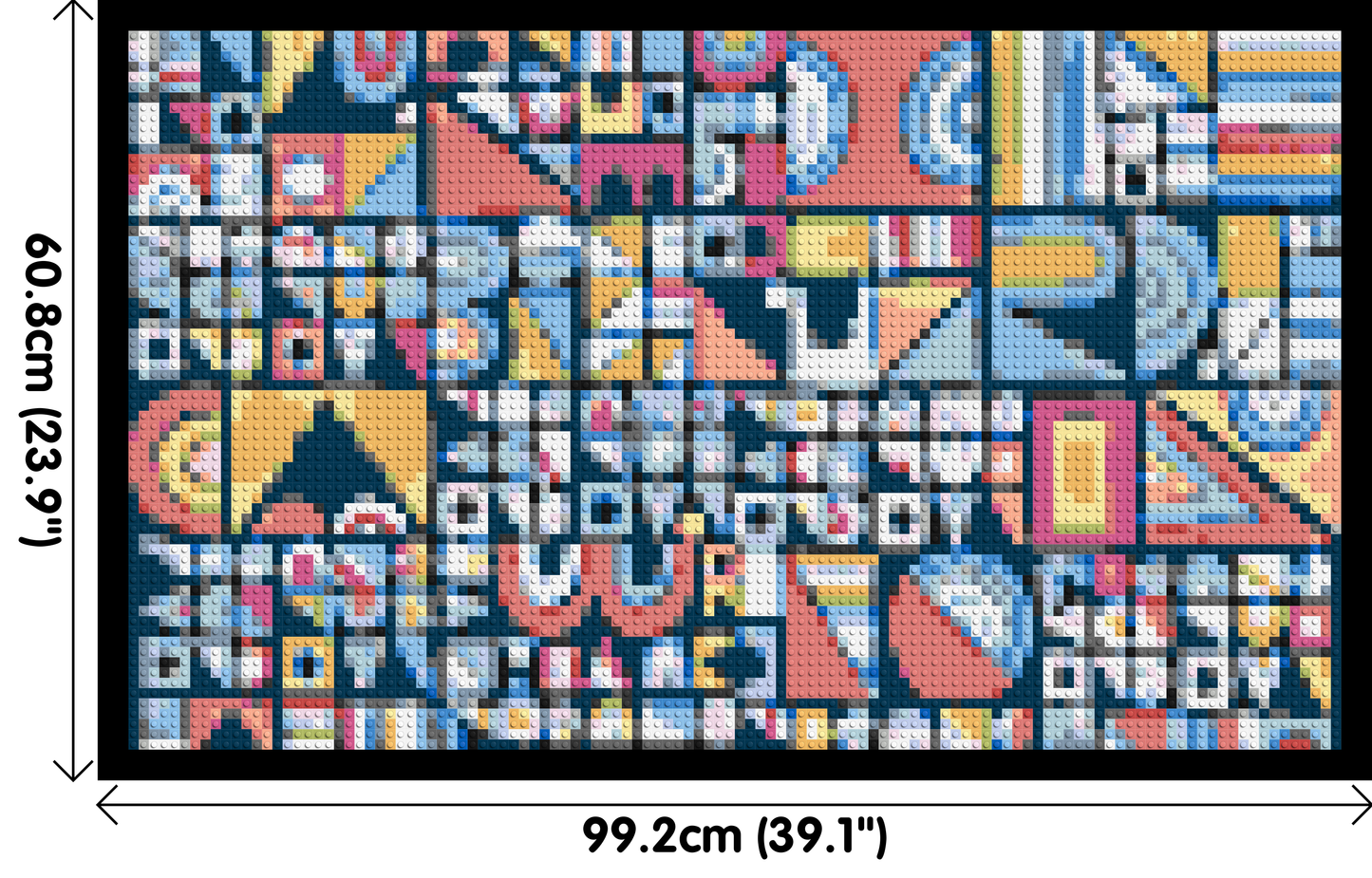 Abstract Pattern #10 - Brick Art Mosaic Kit 5x3 large