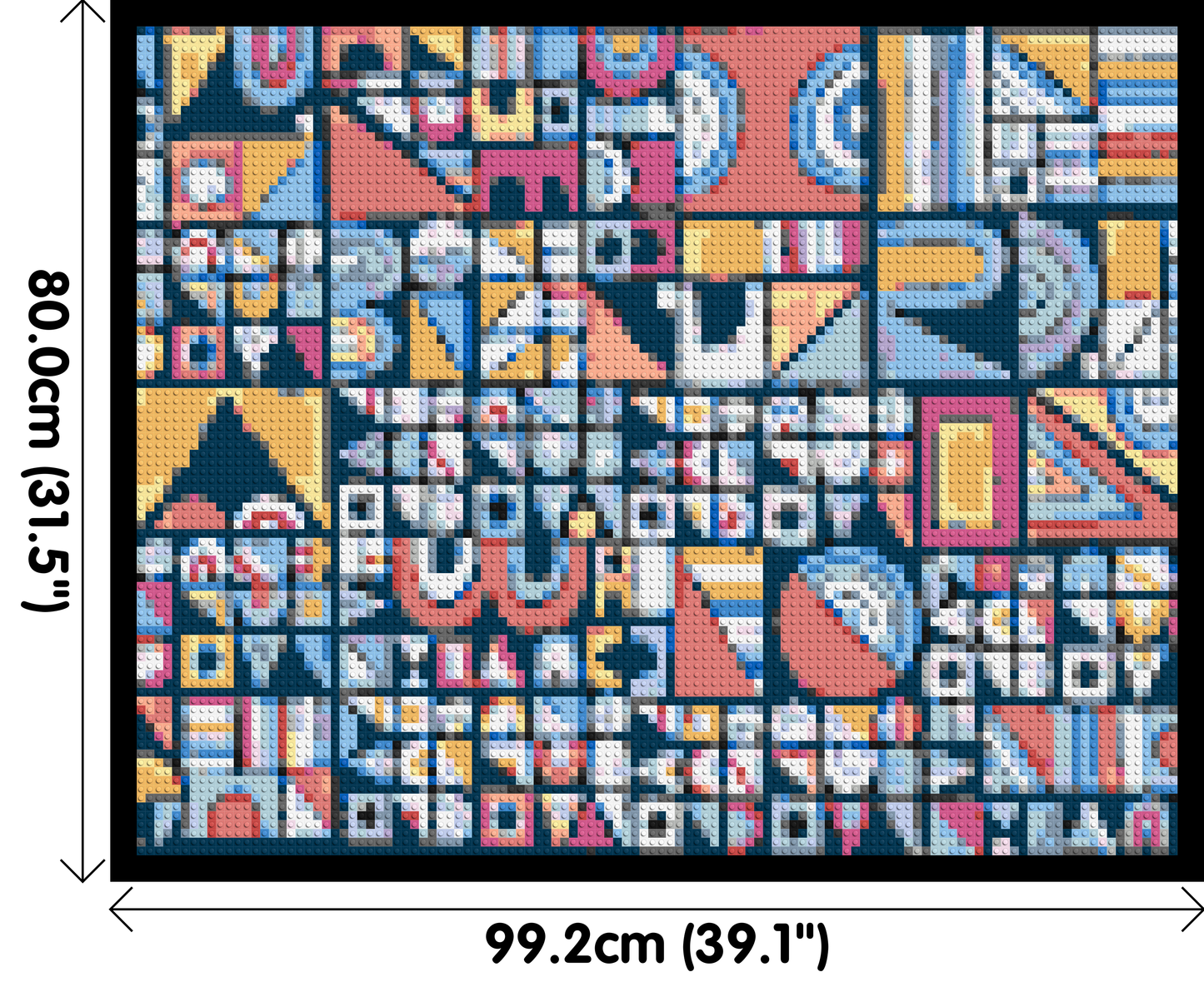 Abstract Pattern #10 - Brick Art Mosaic Kit 5x4 large