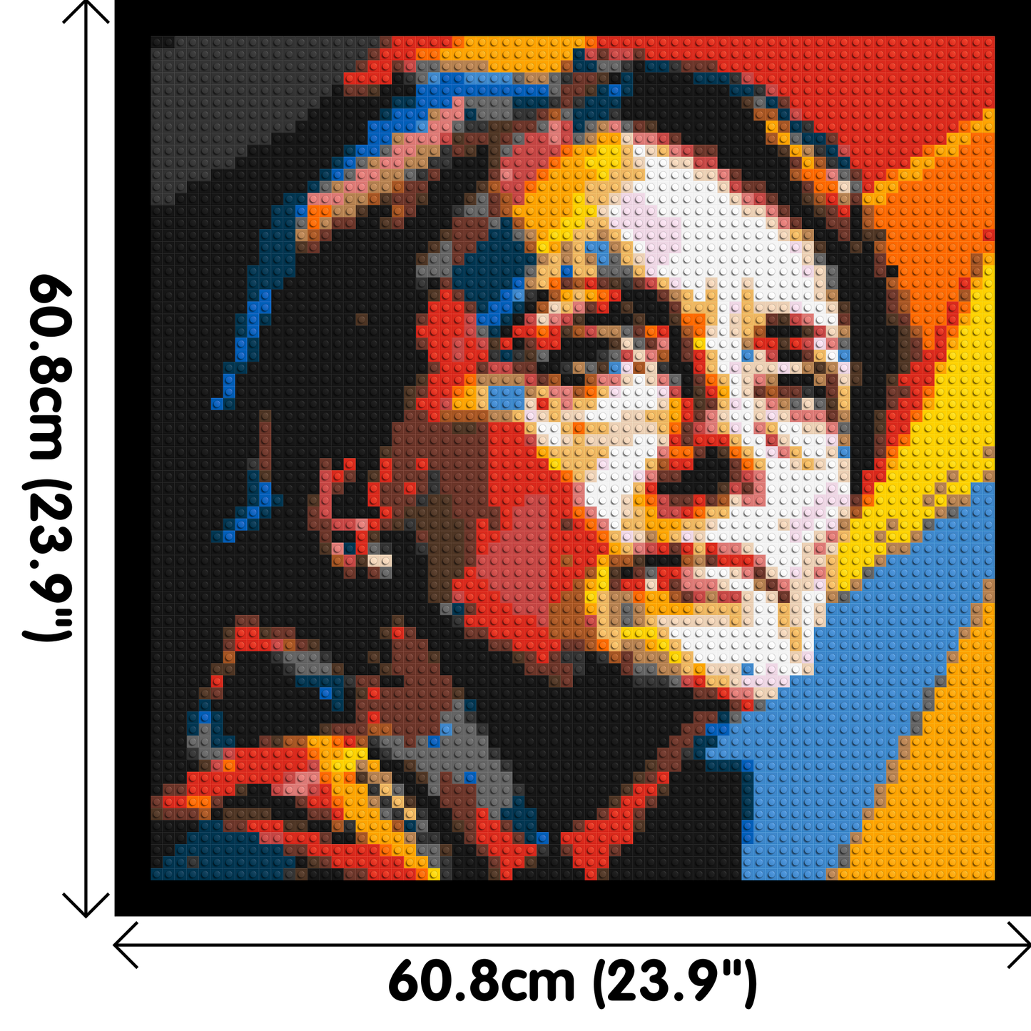 Georgia O'Keeffe - Brick Art Mosaic Kit 3x3 large