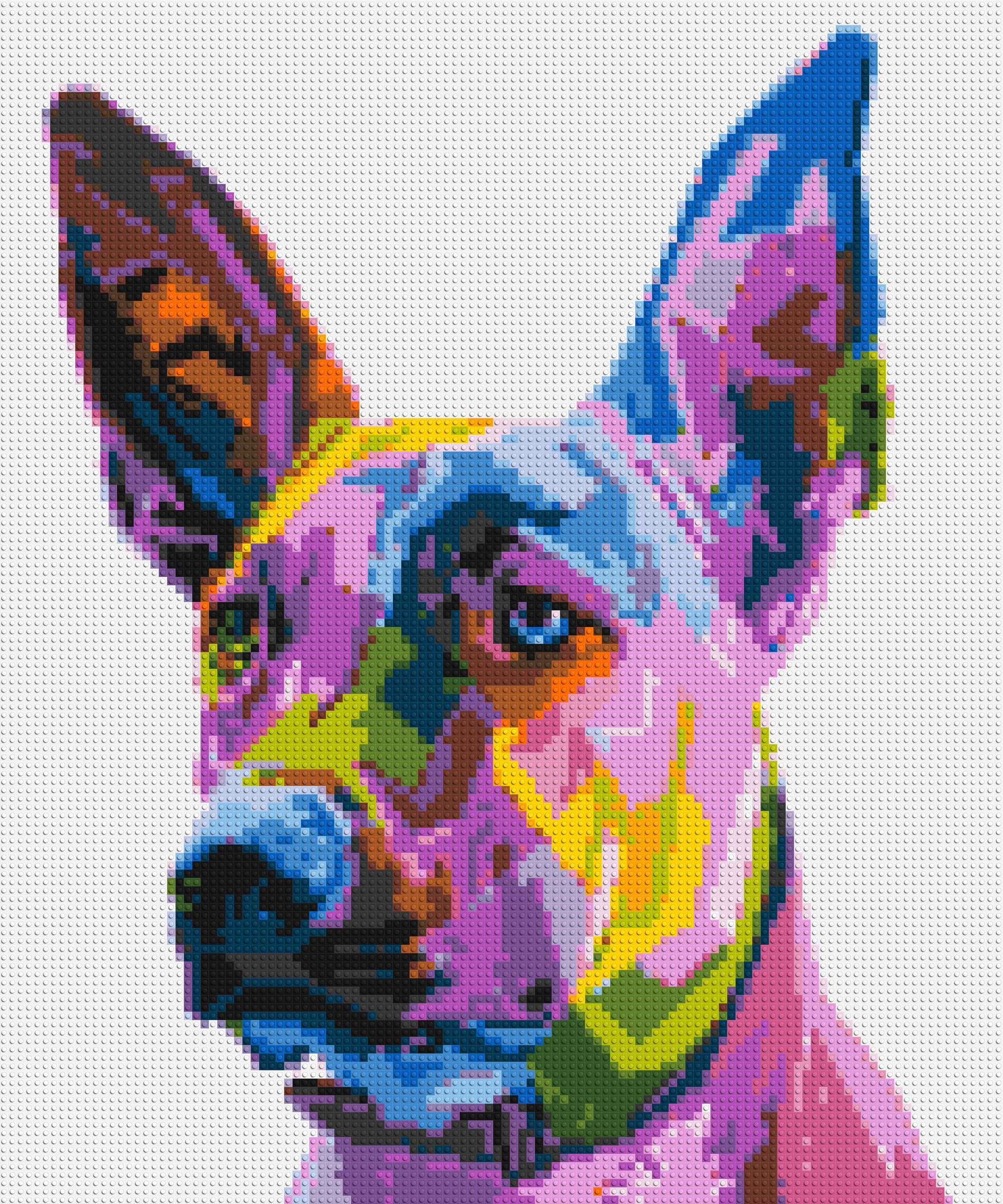 Belgian Malinois Colourful Pop Art - Brick Art Mosaic Kit 5x6 large