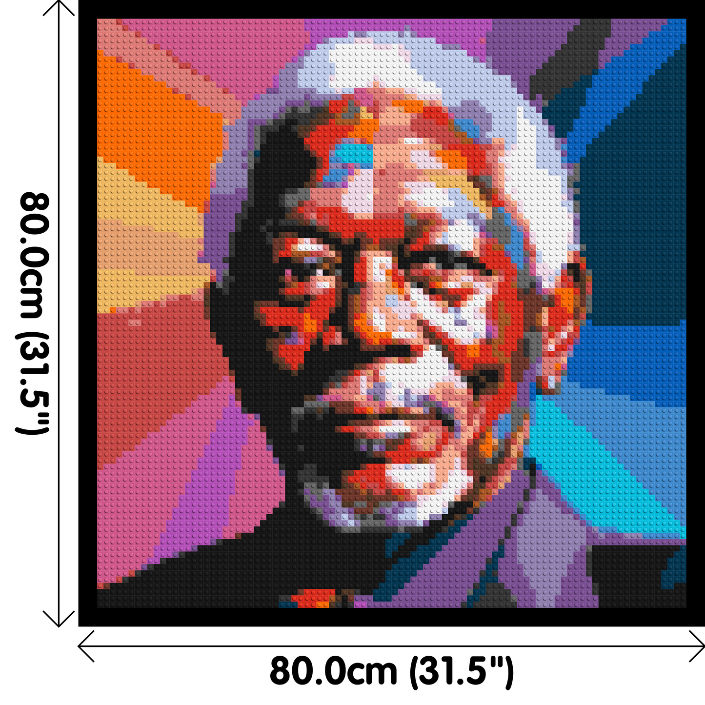 Morgan Freeman - Brick Art Mosaic Kit 4x4 large