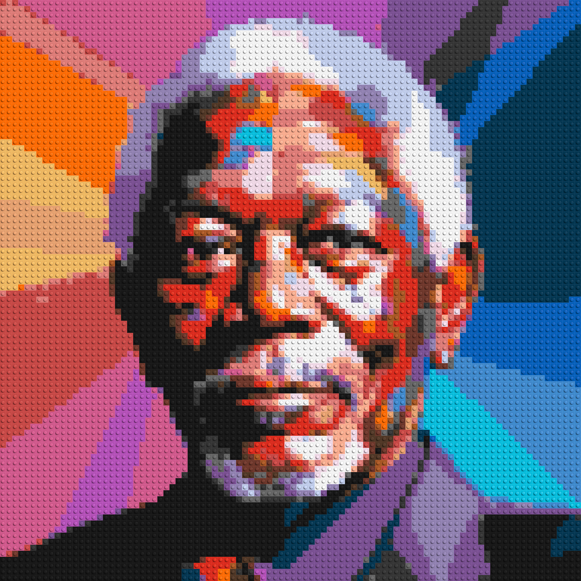 Morgan Freeman - Brick Art Mosaic Kit 4x4 large