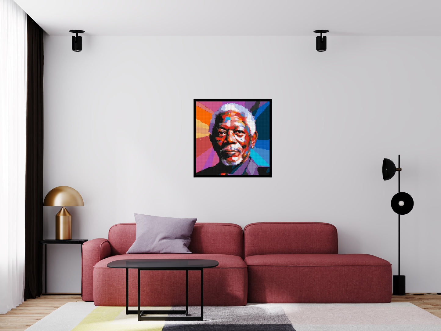 Morgan Freeman - Brick Art Mosaic Kit 4x4 large