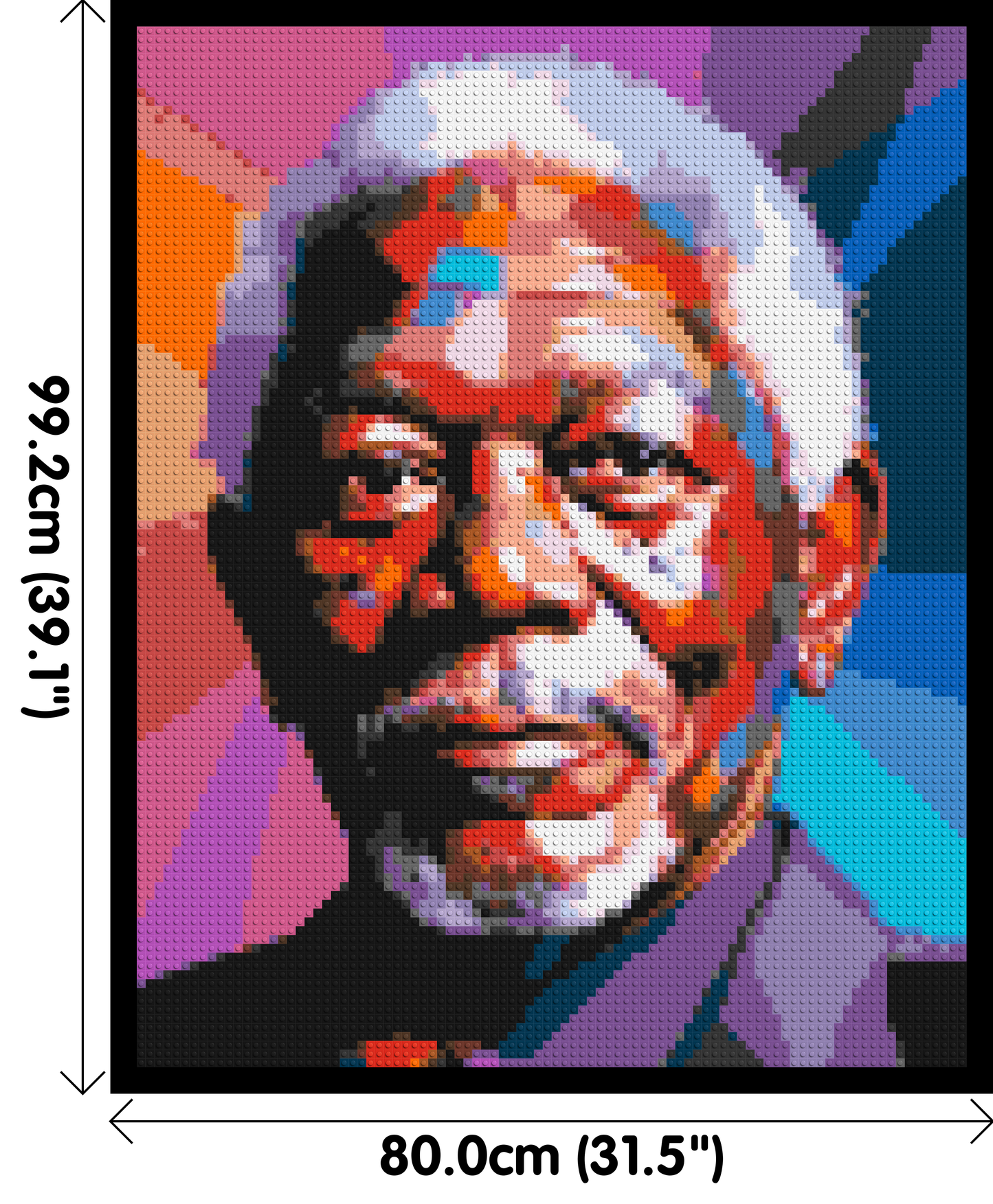 Morgan Freeman - Brick Art Mosaic Kit 4x5 large