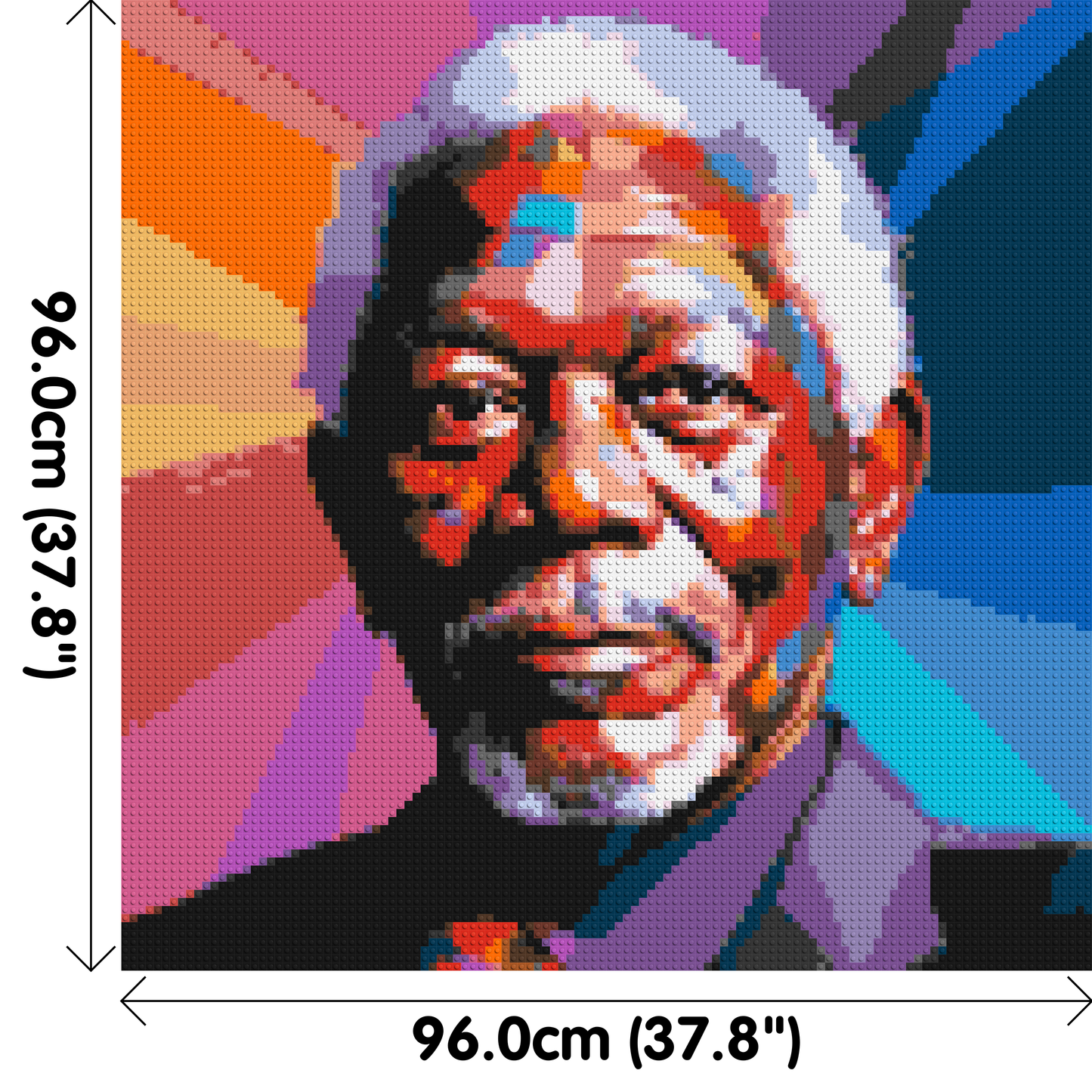 Morgan Freeman - Brick Art Mosaic Kit 5x5 large