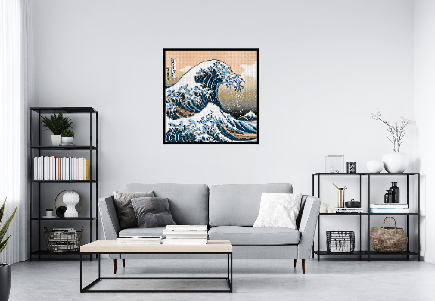 The Great Wave Off Kanagawa by Katsushika Hokusai  - Brick Art Mosaic Kit 5x5 large