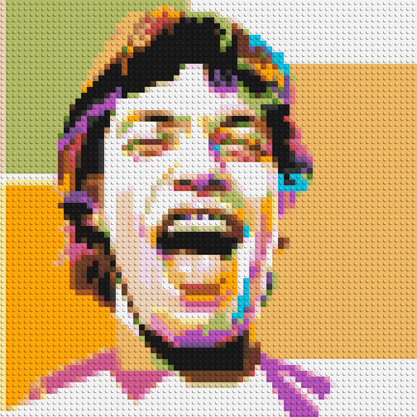 Mick Jagger - Brick Art Mosaic Kit 3x3 large