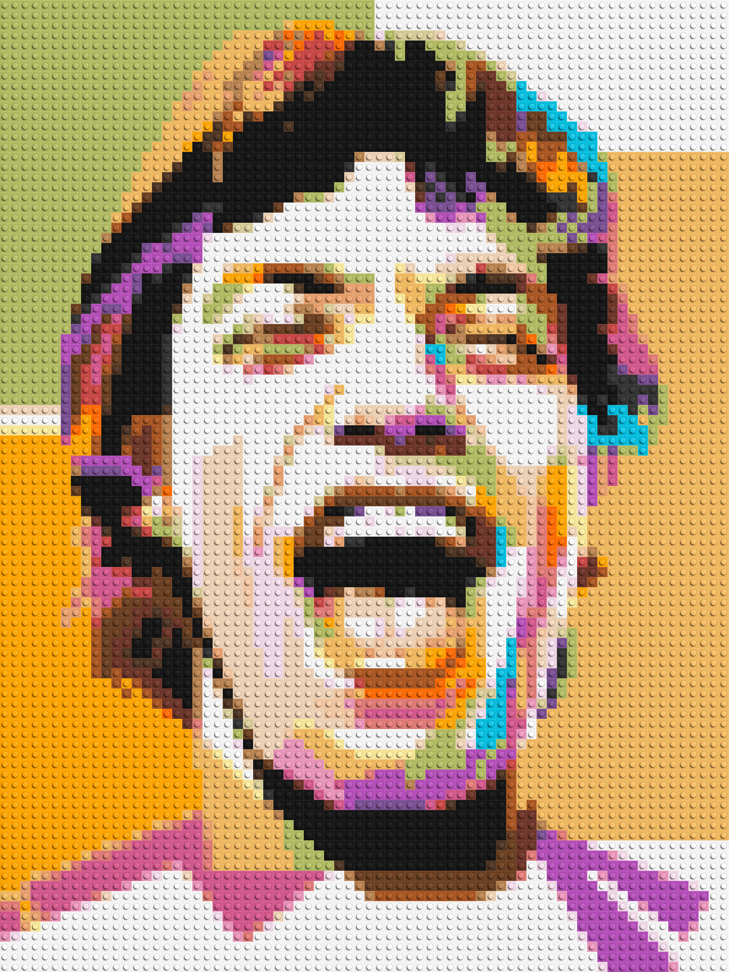 Mick Jagger - Brick Art Mosaic Kit 3x4 large