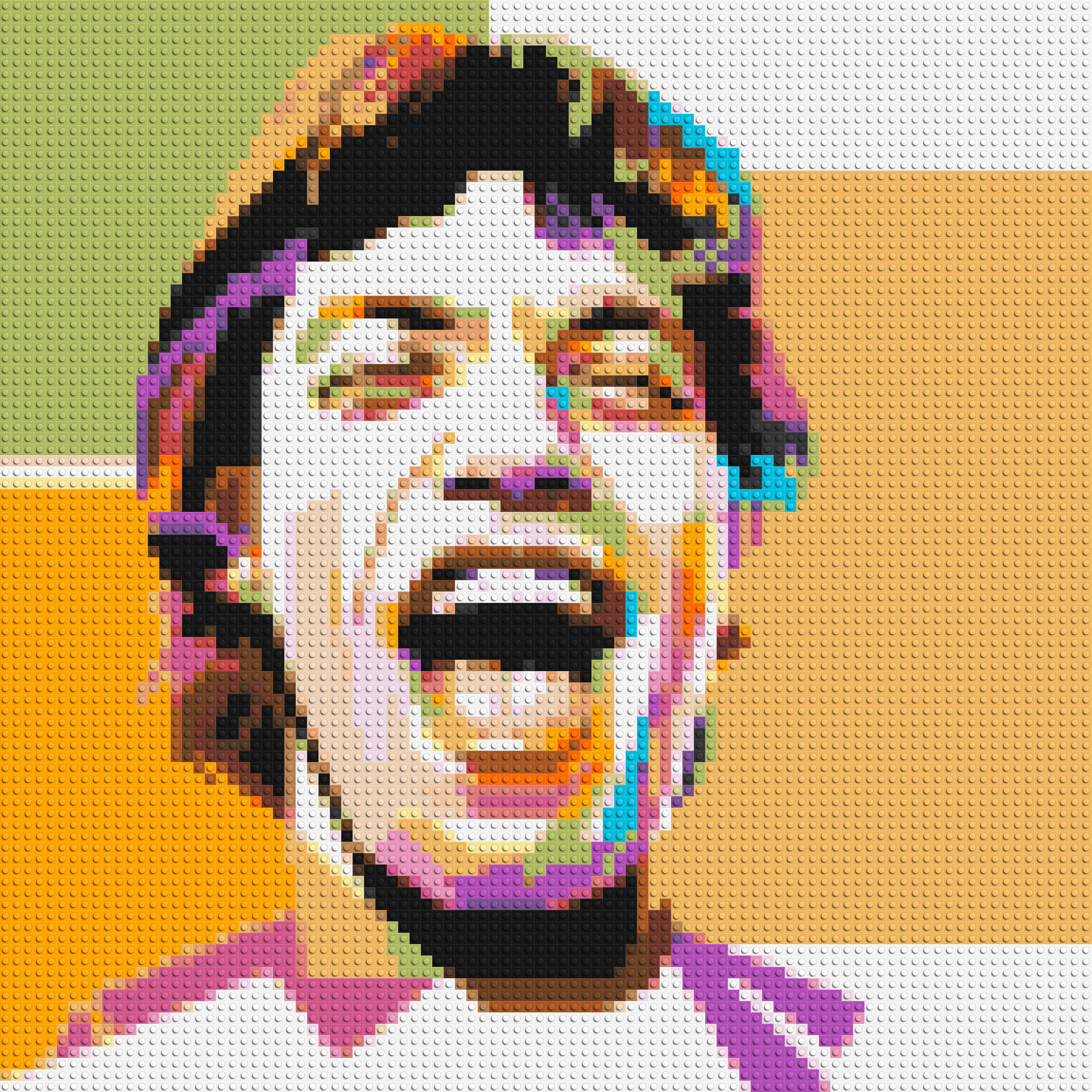 Mick Jagger - Brick Art Mosaic Kit 4x4 large