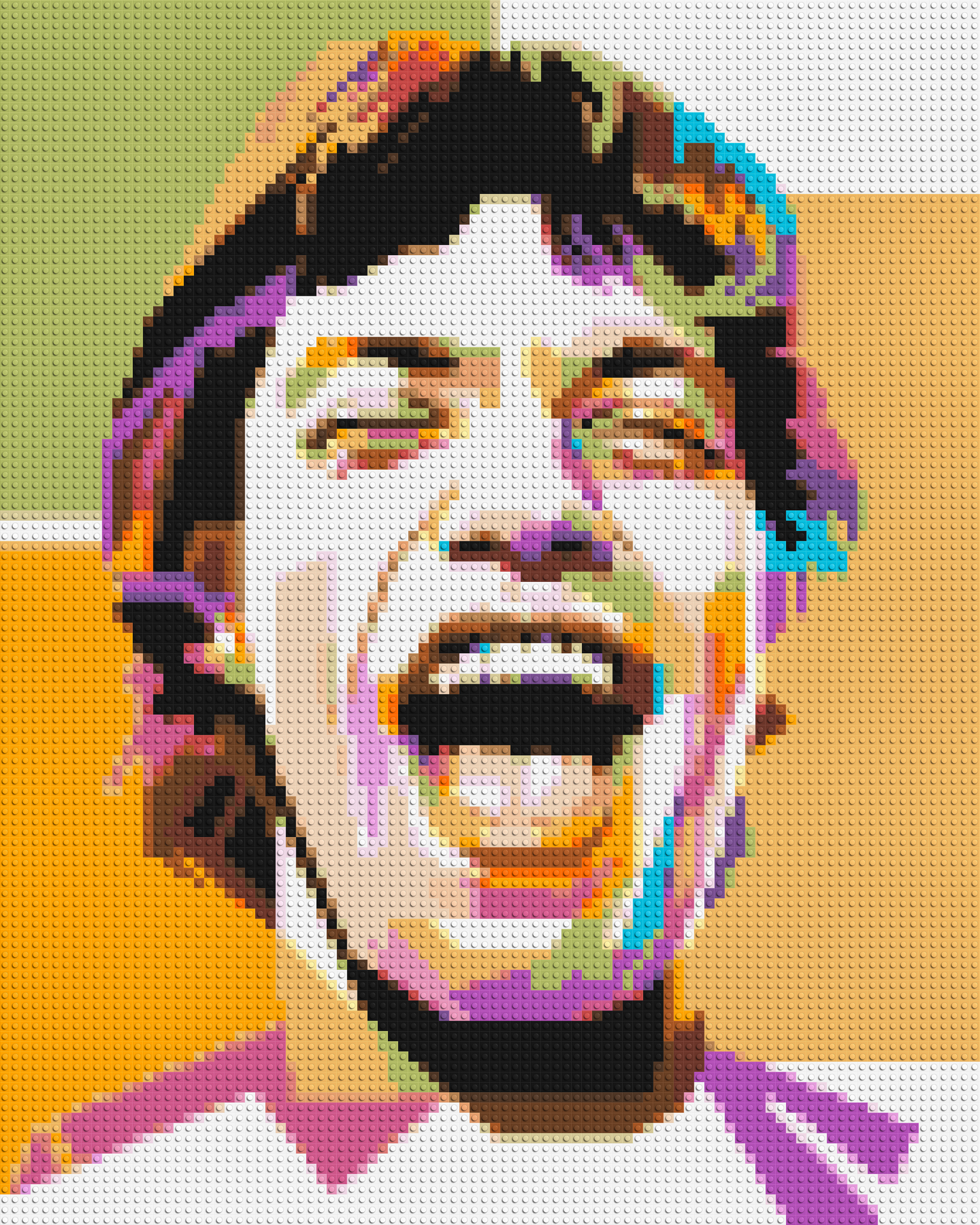 Mick Jagger - Brick Art Mosaic Kit 4x5 large