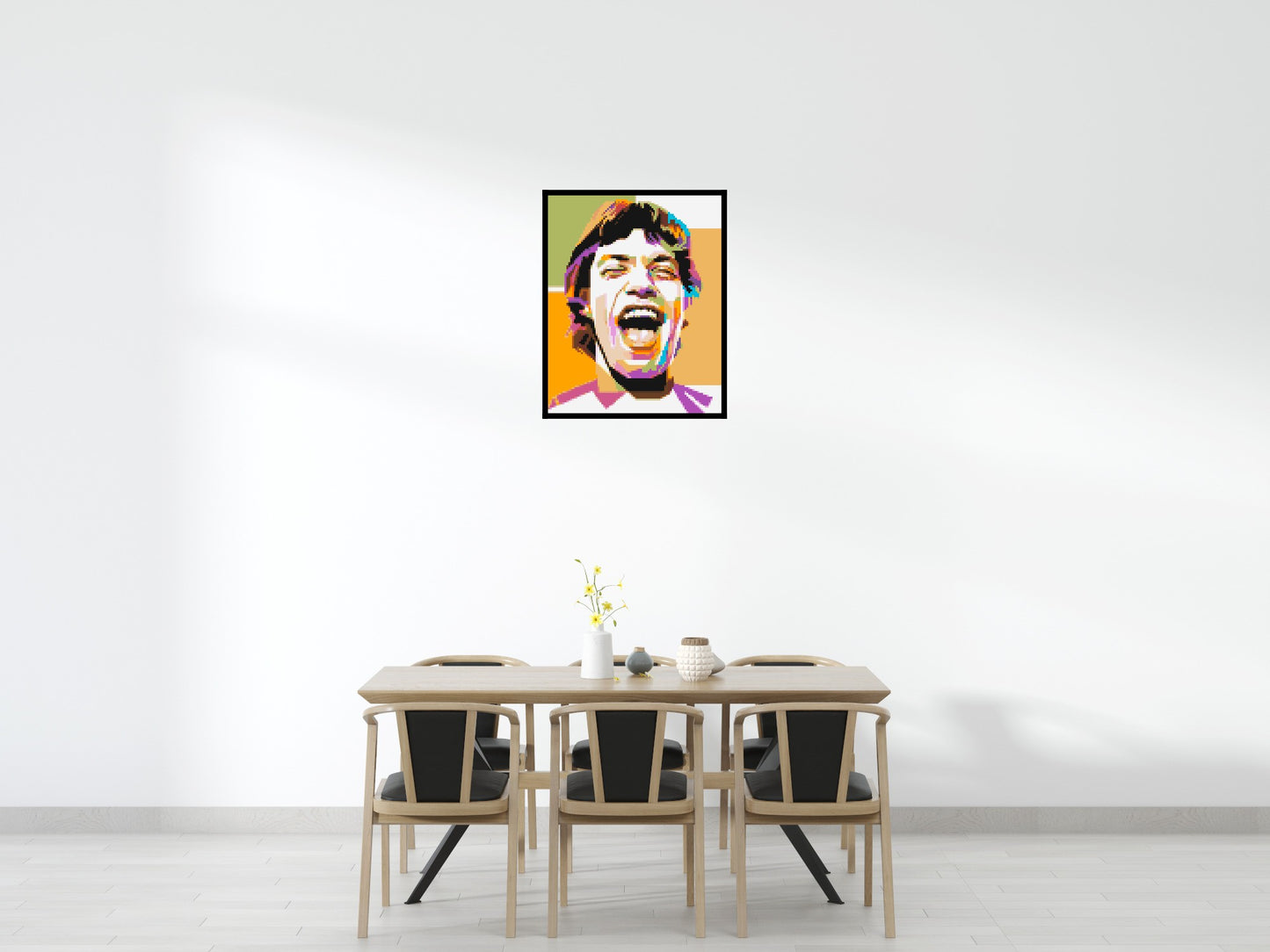 Mick Jagger - Brick Art Mosaic Kit 4x5 large