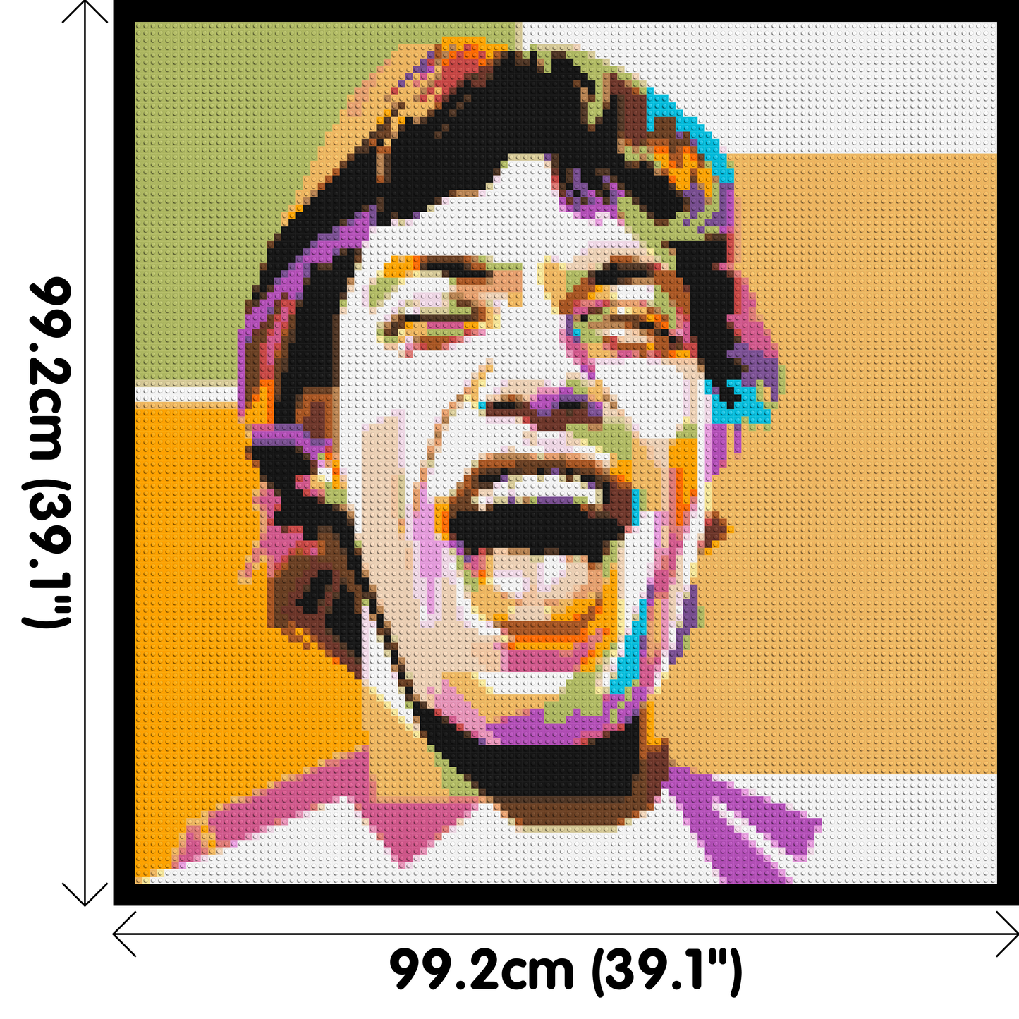 Mick Jagger - Brick Art Mosaic Kit 5x5 large