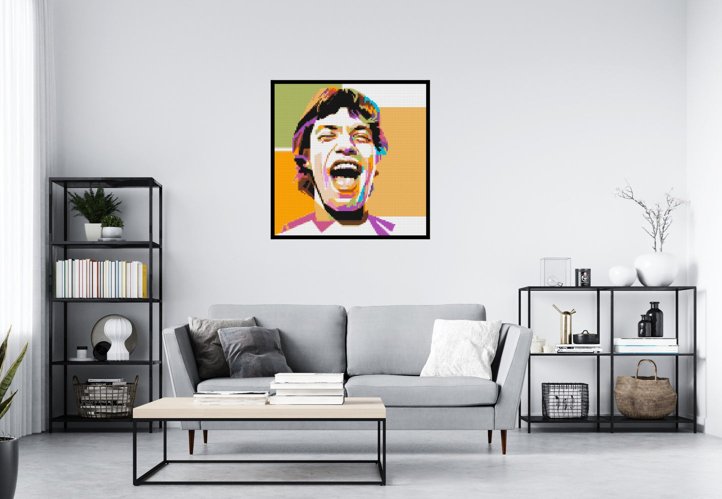 Mick Jagger - Brick Art Mosaic Kit 5x5 large