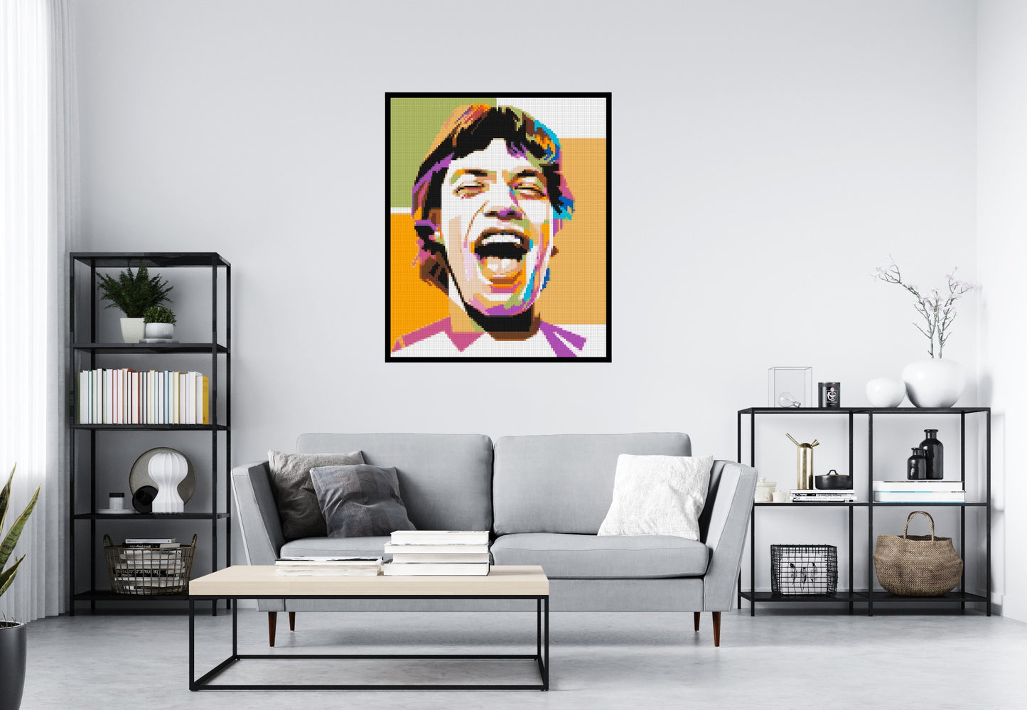 Mick Jagger - Brick Art Mosaic Kit 5x6 large