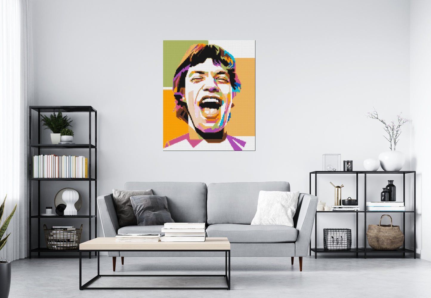 Mick Jagger - Brick Art Mosaic Kit 5x6 large