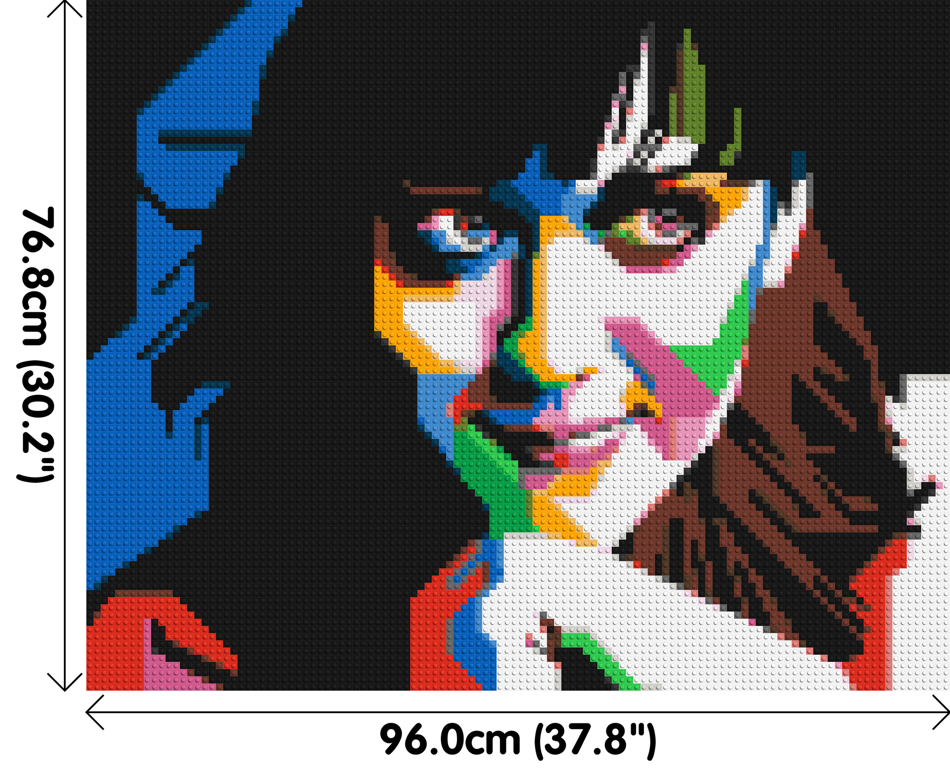 Katy Perry - Brick Art Mosaic Kit 5x4 dimensions