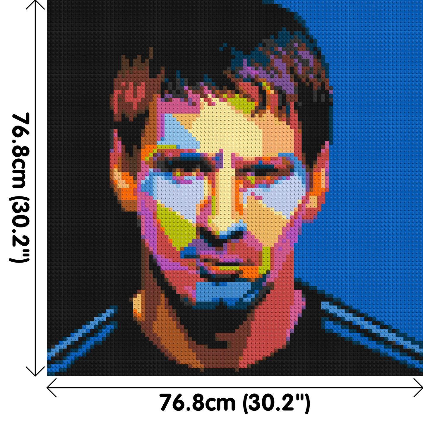 Messi #3 - Brick Art Mosaic Kit 4x4 large