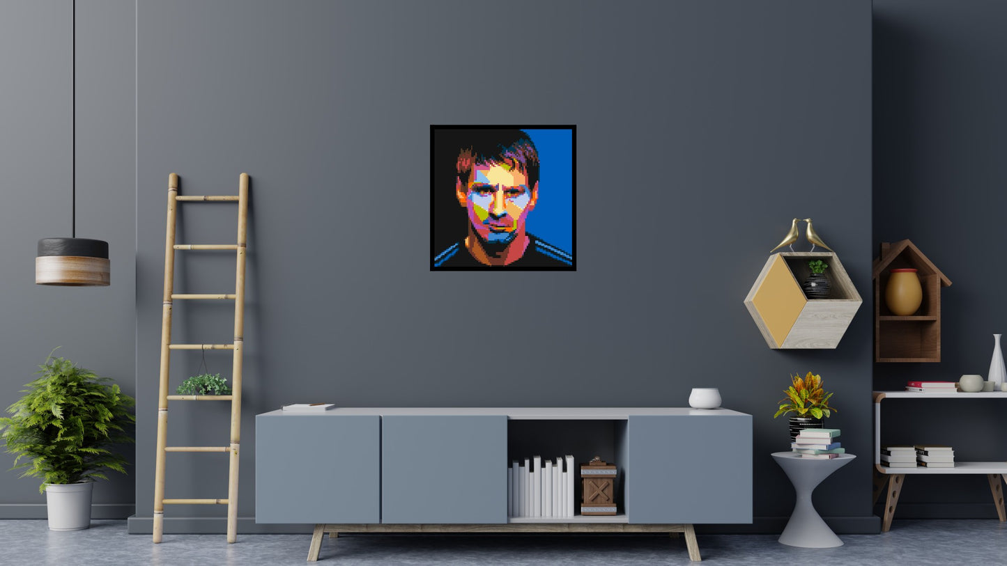 Messi #3 - Brick Art Mosaic Kit 4x4 large