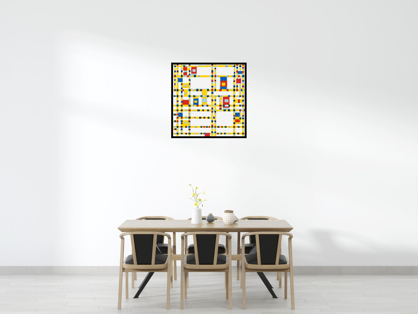 Broadway Boogie Woogie by Piet Mondrian - Brick Art Mosaic Kit 5x5 large