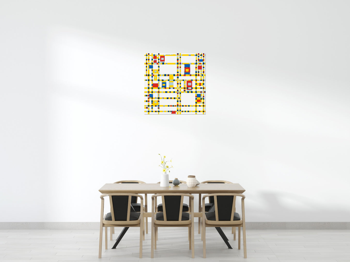 Broadway Boogie Woogie by Piet Mondrian - Brick Art Mosaic Kit 5x5 large