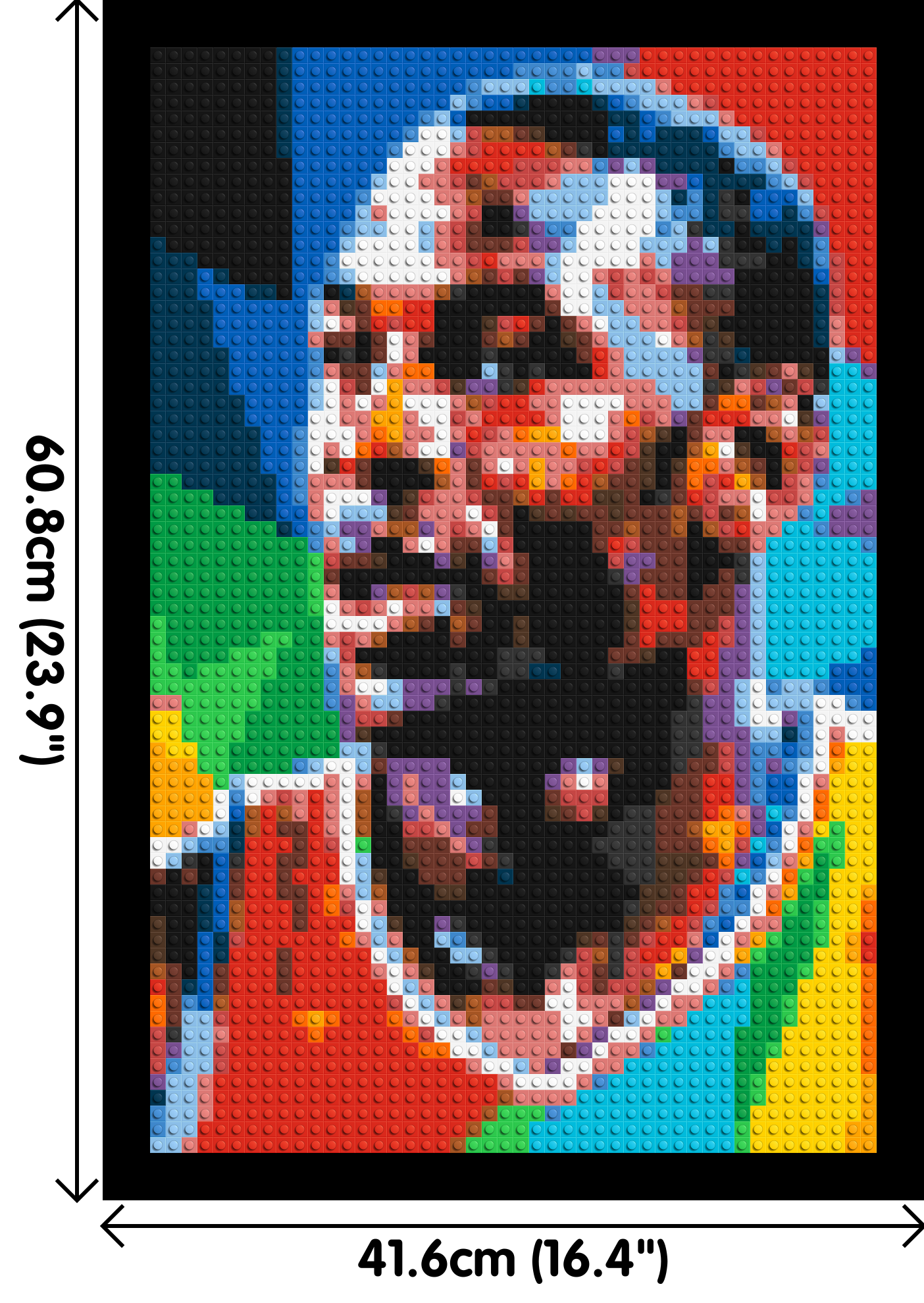 Michael Jordan - Brick Art Mosaic Kit 2x3 large