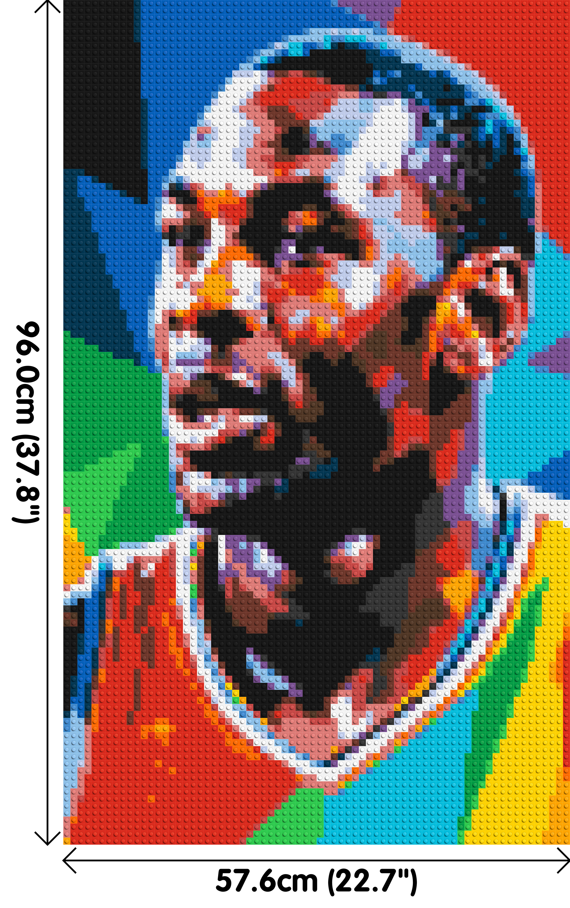 Michael Jordan - Brick Art Mosaic Kit 3x5 dimensions