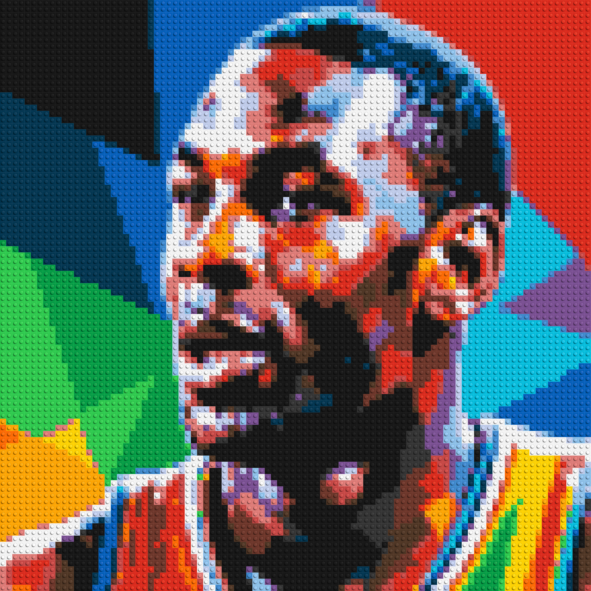 Michael Jordan - Brick Art Mosaic Kit 4x4 large