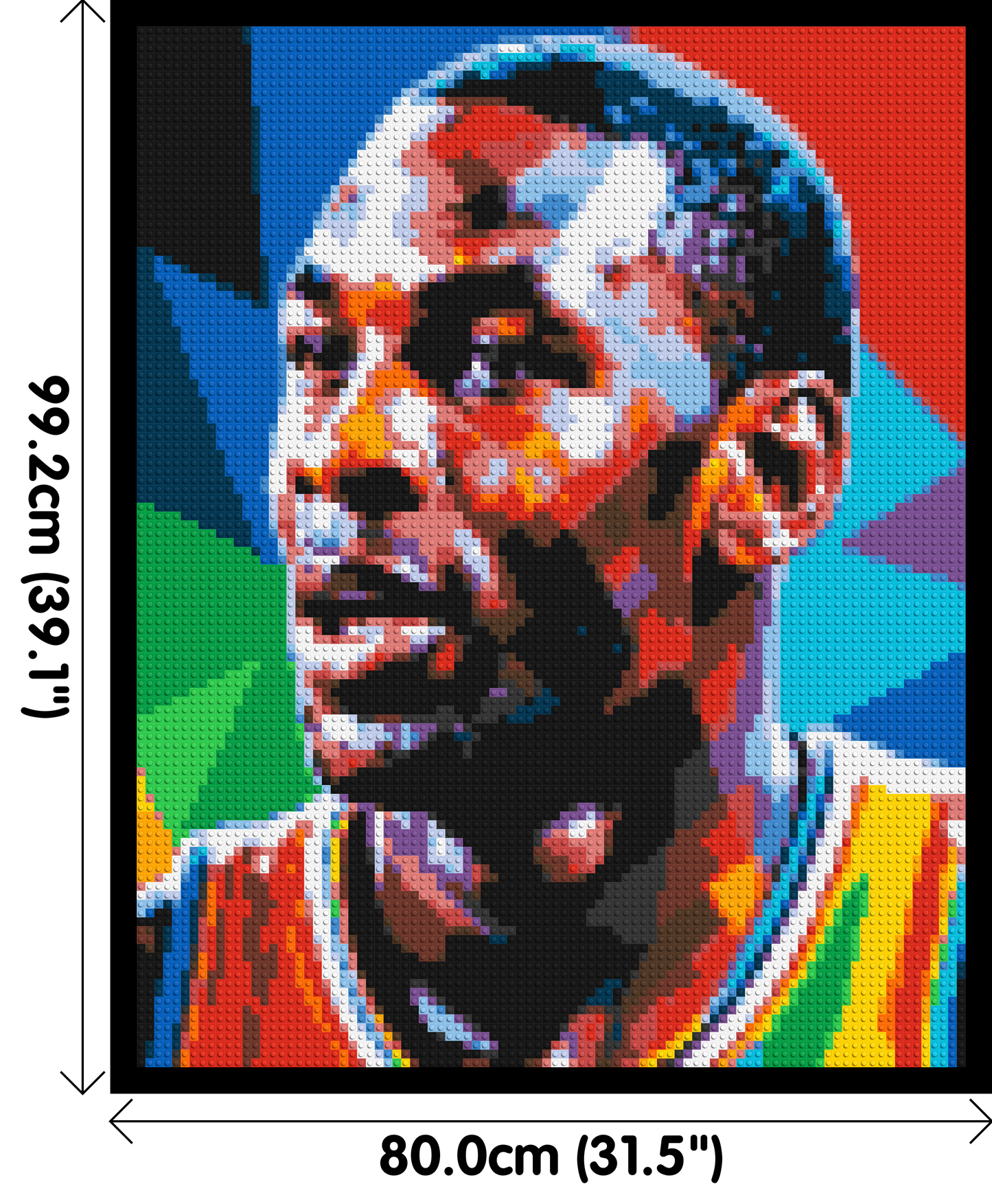 Michael Jordan - Brick Art Mosaic Kit 4x5 large