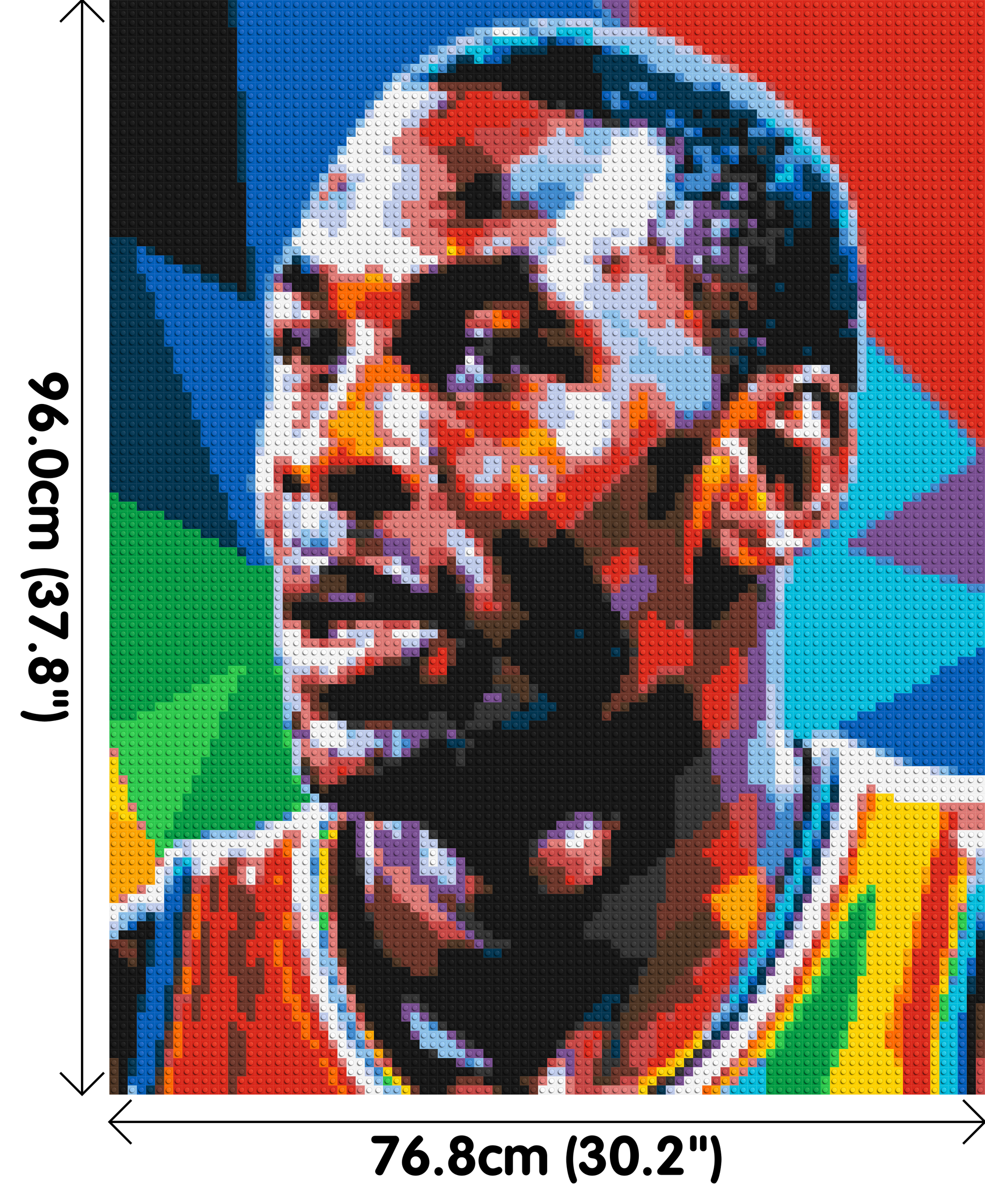 Michael Jordan - Brick Art Mosaic Kit 4x5 dimensions