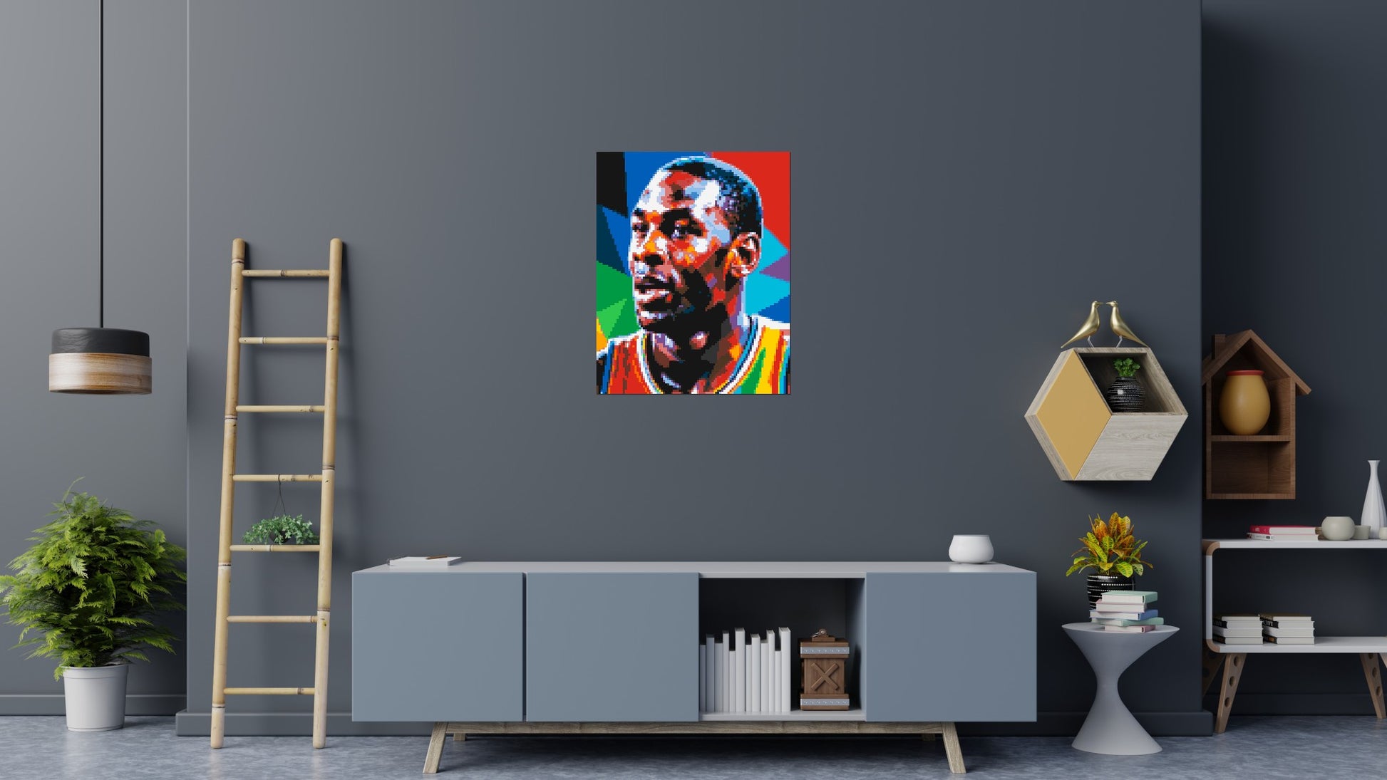 Michael Jordan - Brick Art Mosaic Kit 4x5 scene