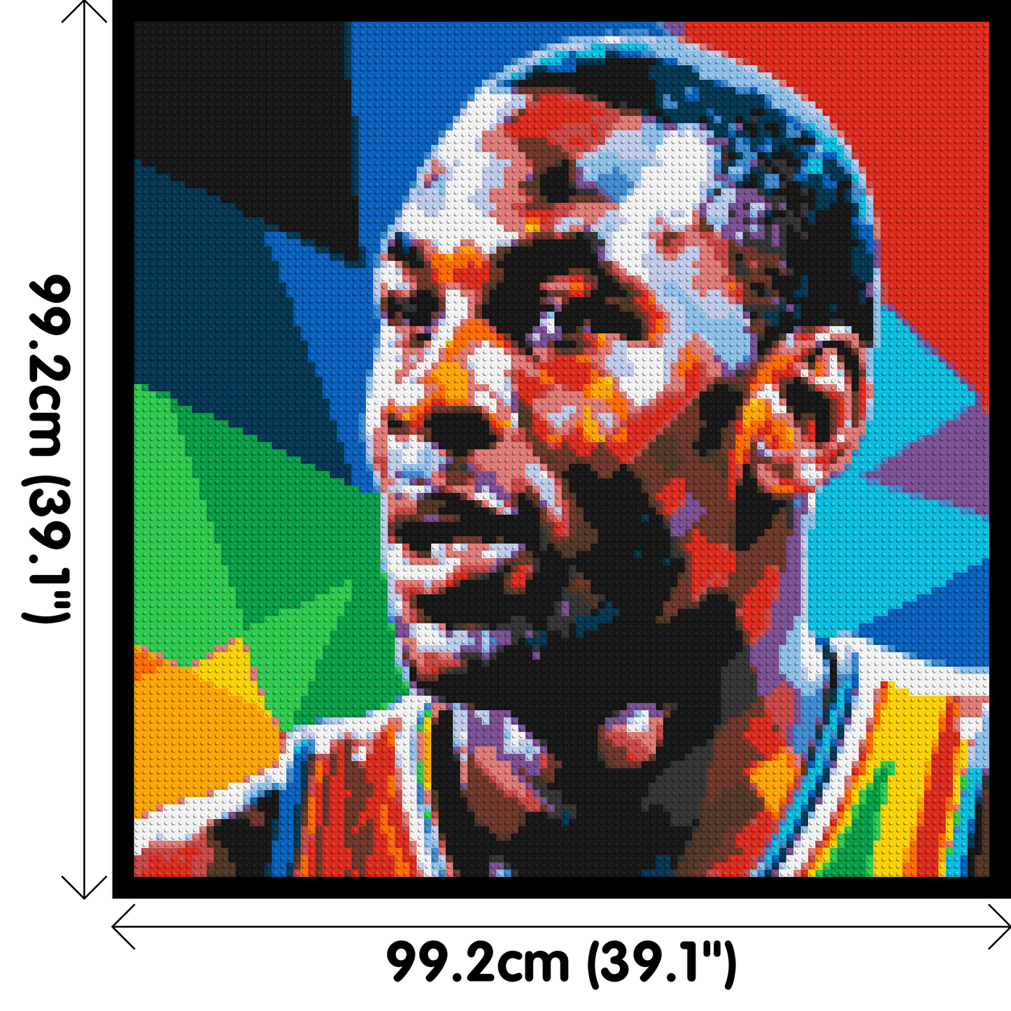 Michael Jordan - Brick Art Mosaic Kit 5x5 large