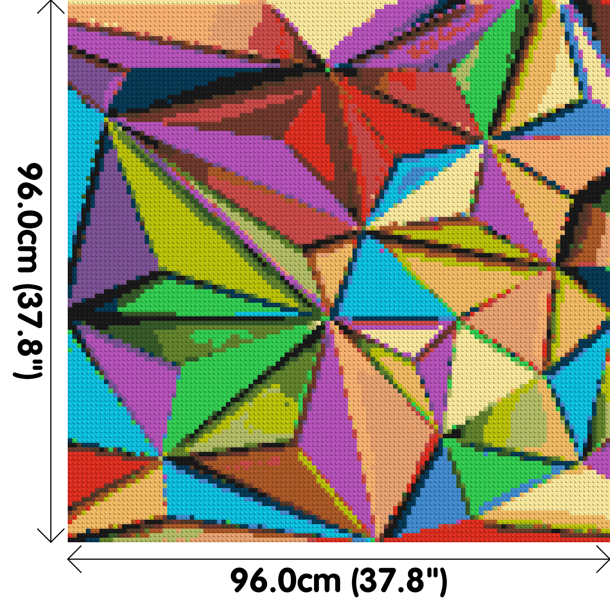 Abstract Pattern #9 - Brick Art Mosaic Kit 5x5 dimensions