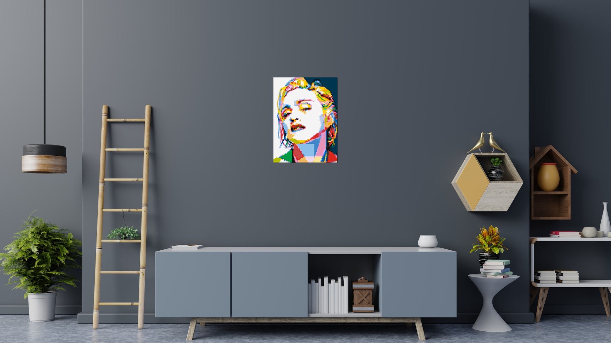 Madonna - Brick Art Mosaic Kit 3x4 scene