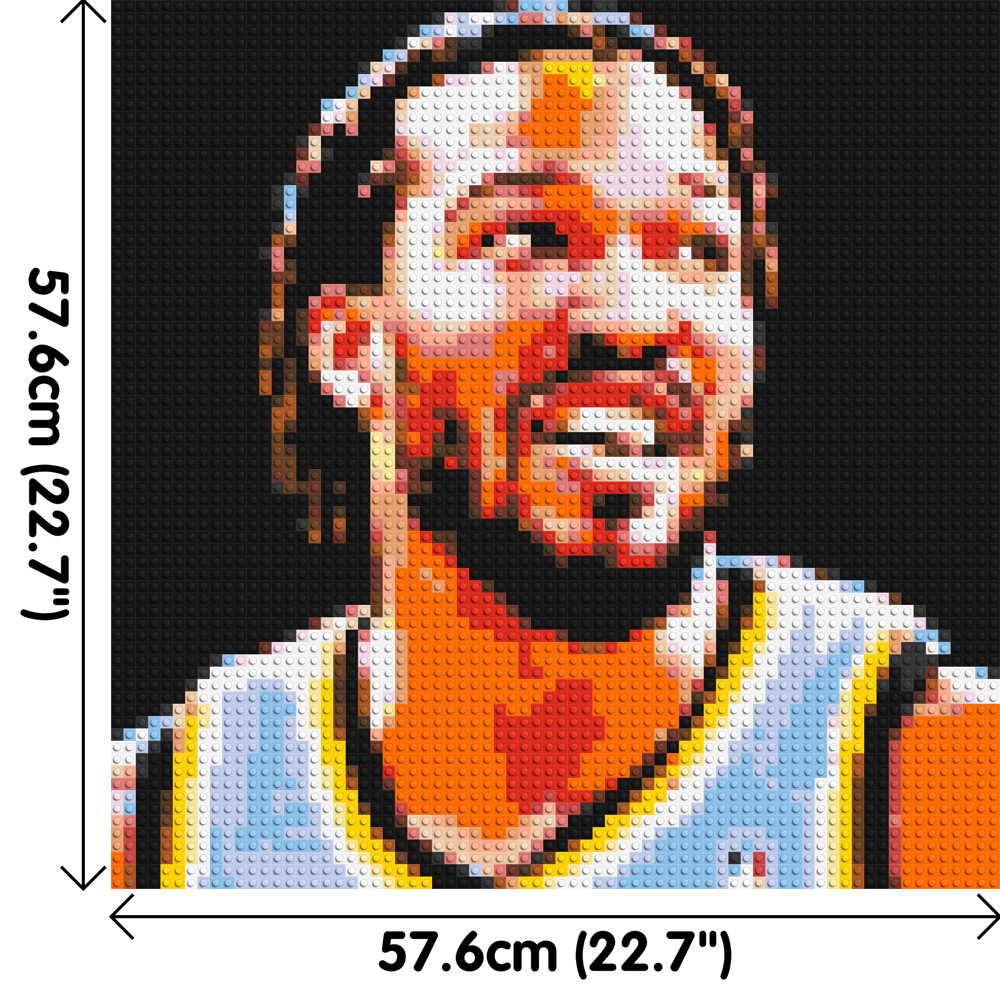 Jalen Brunson - Brick Art Mosaic Kit 3x3 dimensions