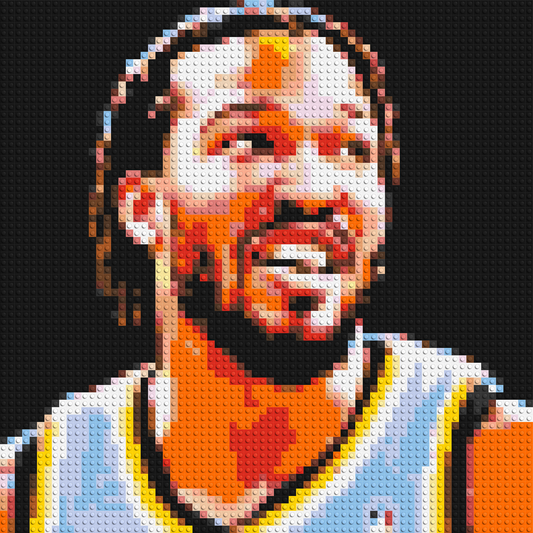 Jalen Brunson - Brick Art Mosaic Kit 3x3 large