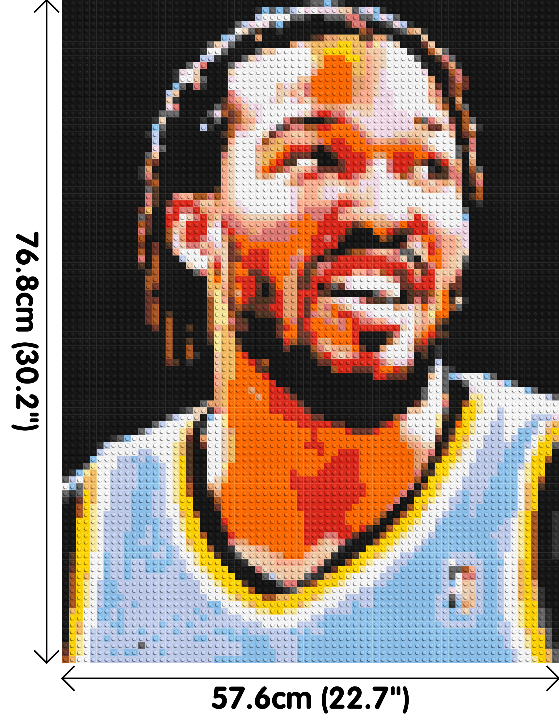 Jalen Brunson - Brick Art Mosaic Kit 3x4 dimensions