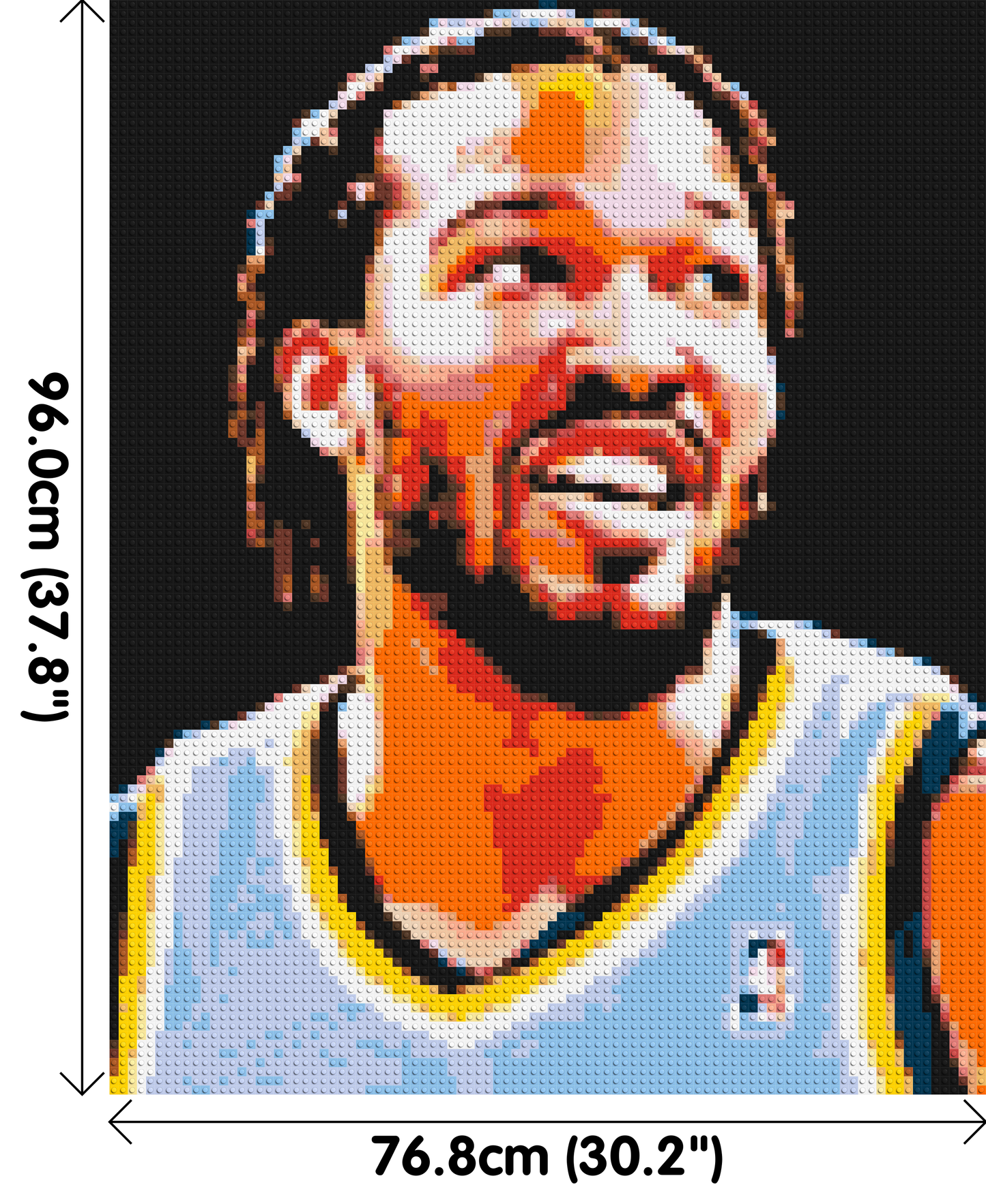 Jalen Brunson - Brick Art Mosaic Kit 4x5 large