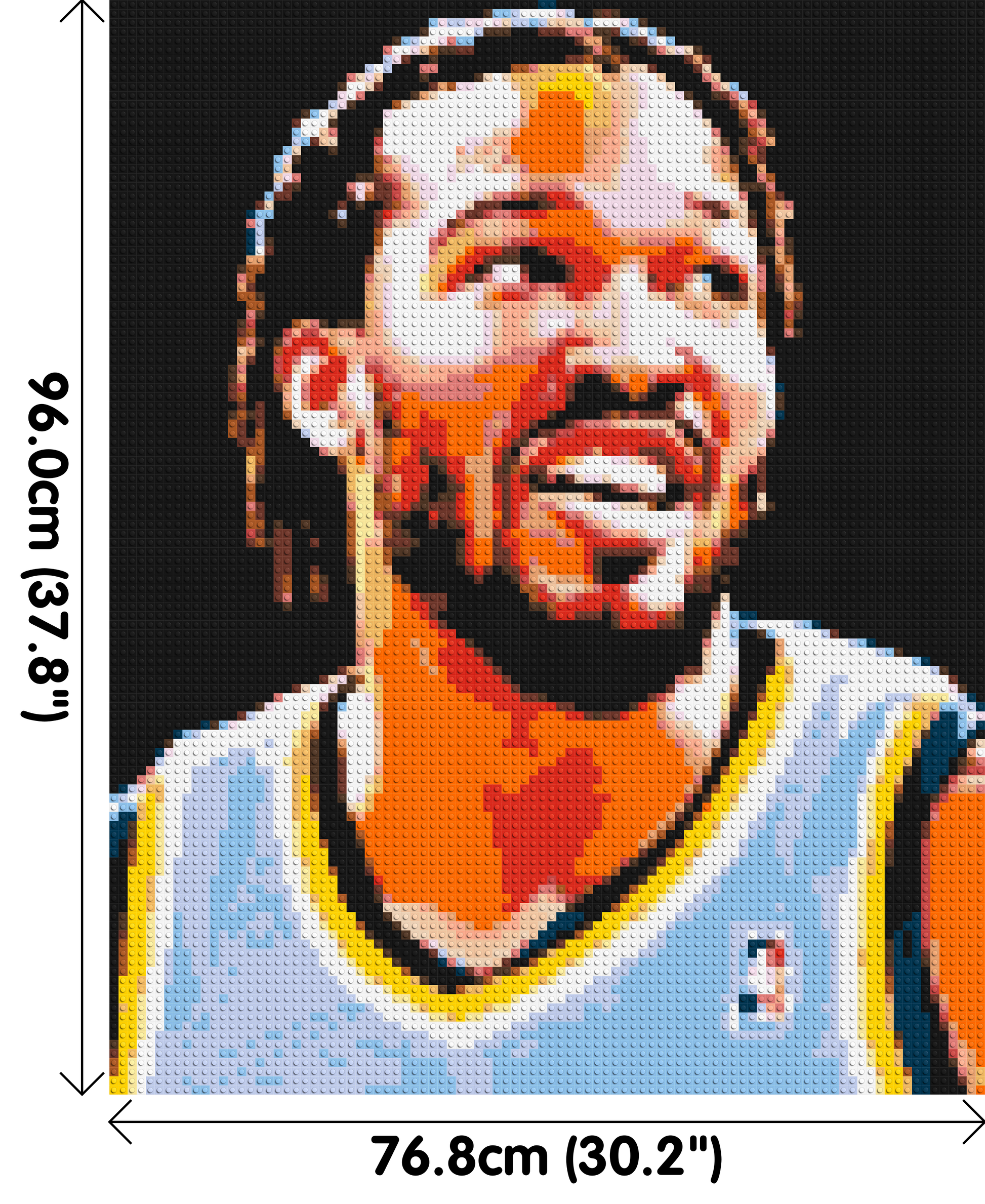 Jalen Brunson - Brick Art Mosaic Kit 4x5 dimensions