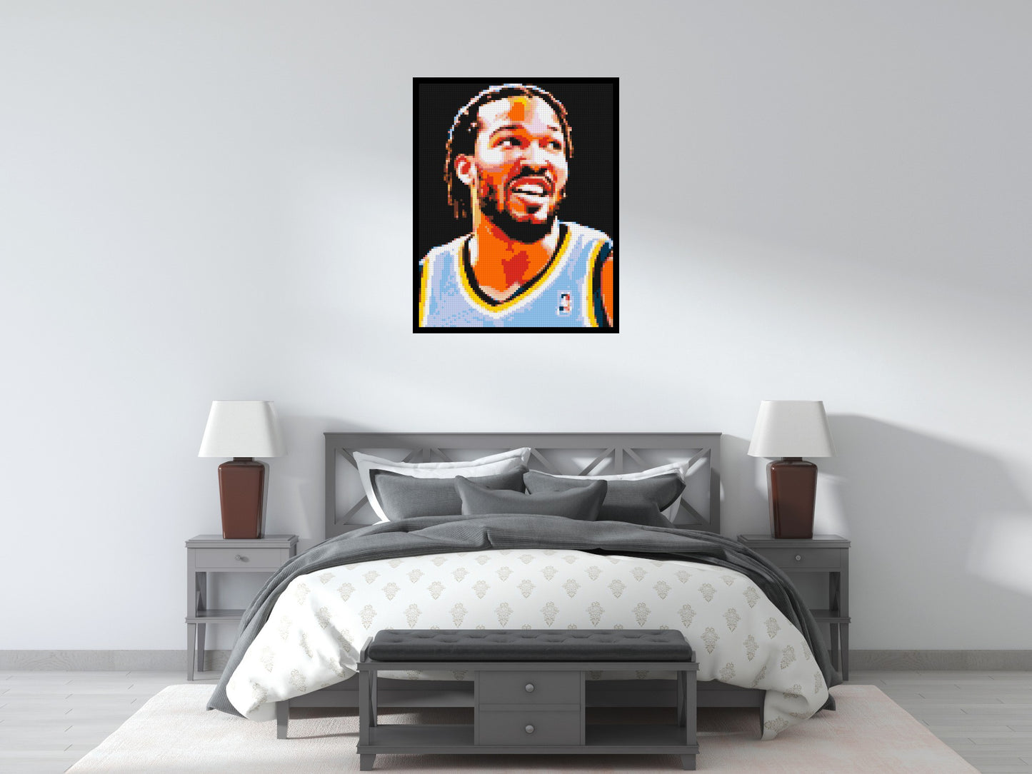 Jalen Brunson - Brick Art Mosaic Kit 4x5 large