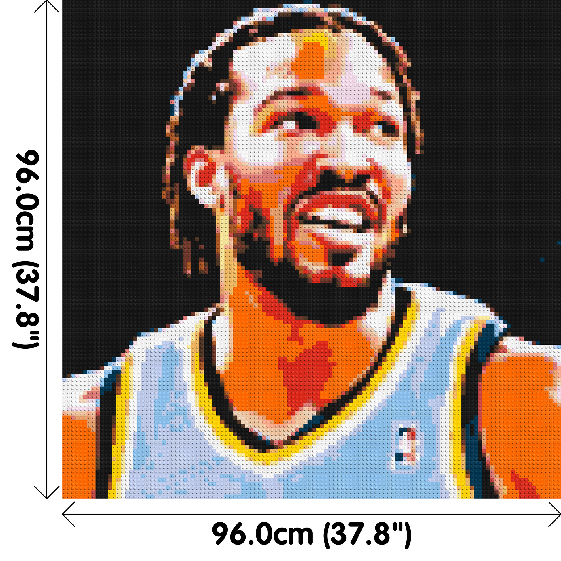 Jalen Brunson - Brick Art Mosaic Kit 5x5 dimensions