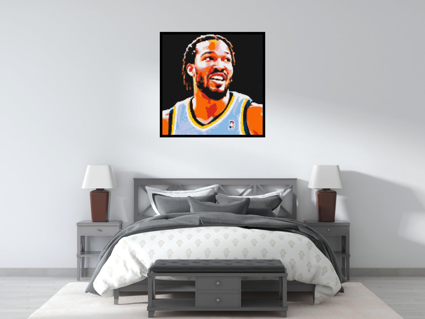 Jalen Brunson - Brick Art Mosaic Kit 5x5 large