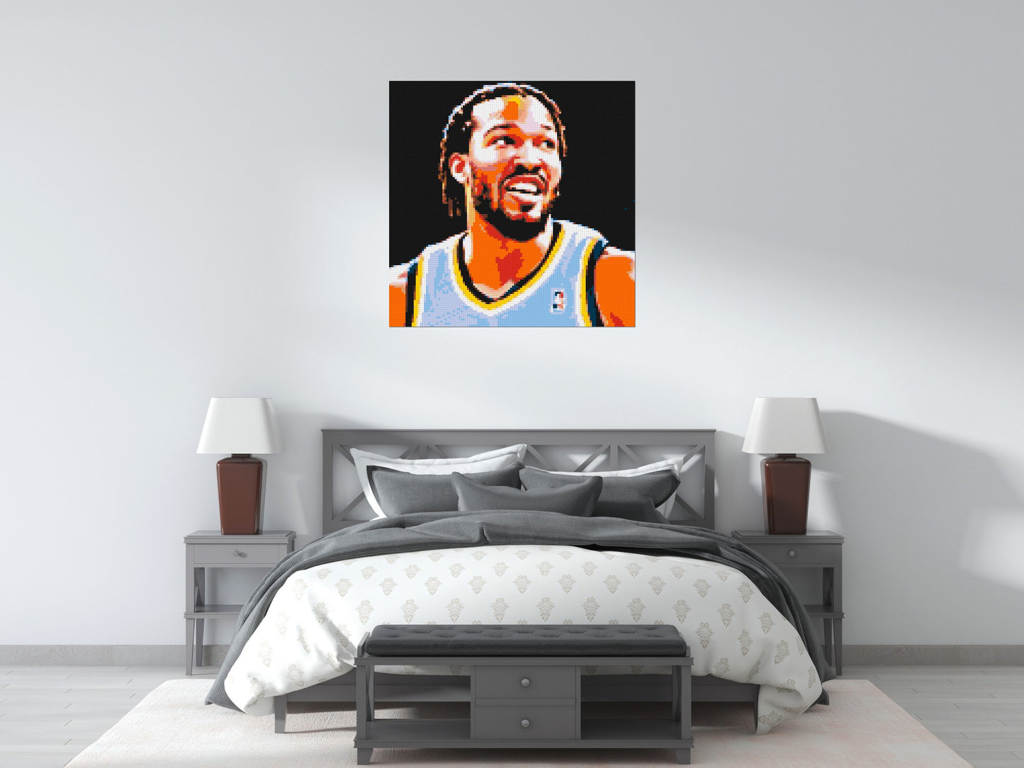 Jalen Brunson - Brick Art Mosaic Kit 5x5 large