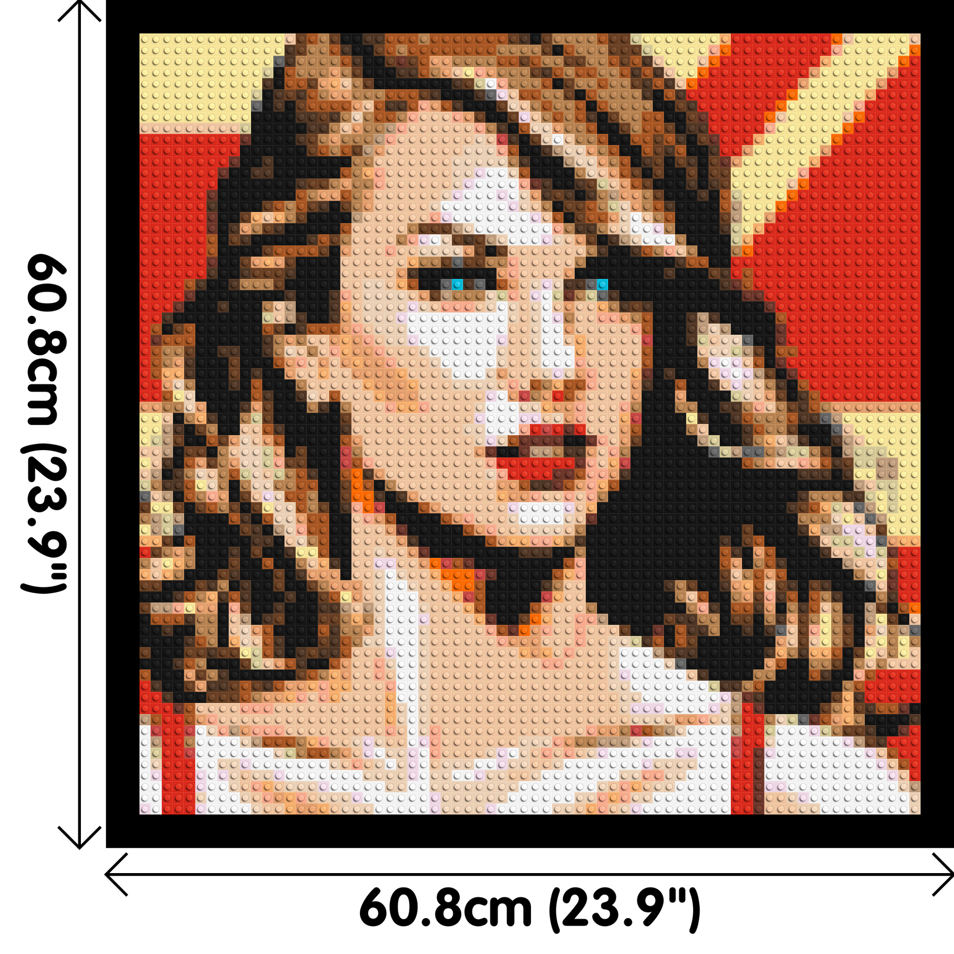 Taylor Swift - Brick Art Mosaic Kit 3x3 dimensions with frame