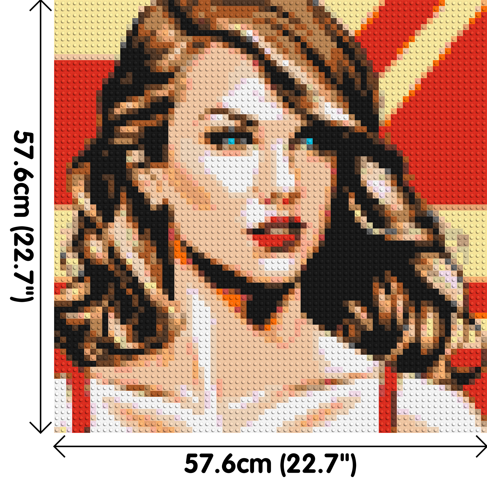 Taylor Swift - Brick Art Mosaic Kit 3x3 dimensions