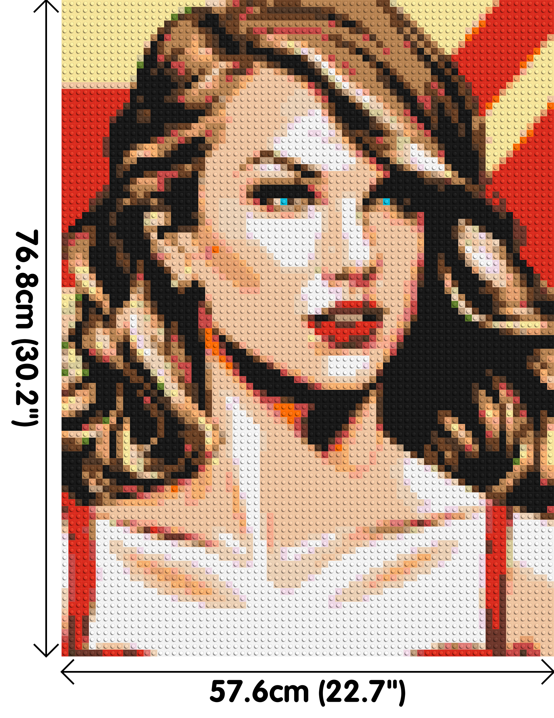 Taylor Swift - Brick Art Mosaic Kit 3x4 dimensions