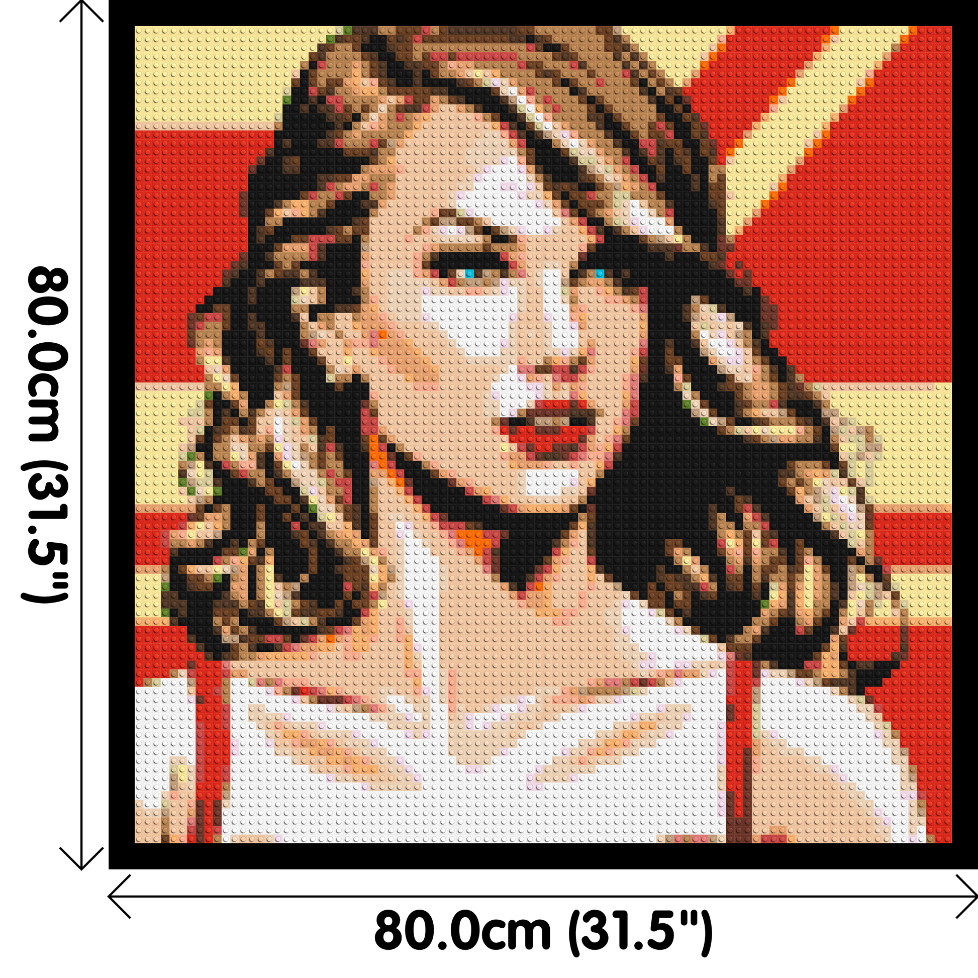 Taylor Swift - Brick Art Mosaic Kit 4x4 dimensions with frame