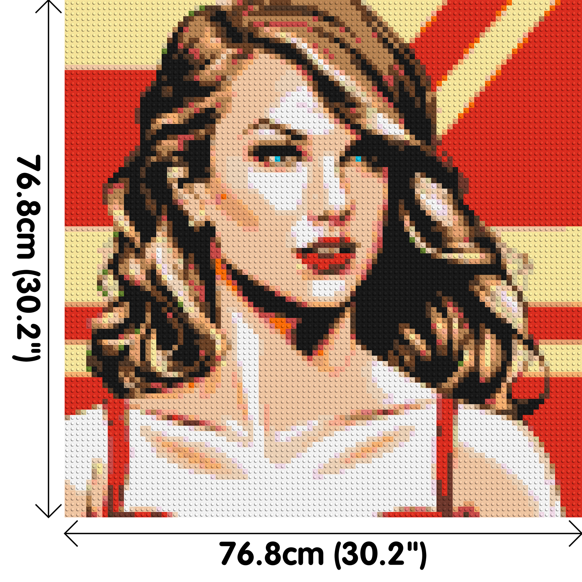 Taylor Swift - Brick Art Mosaic Kit 4x4 dimensions