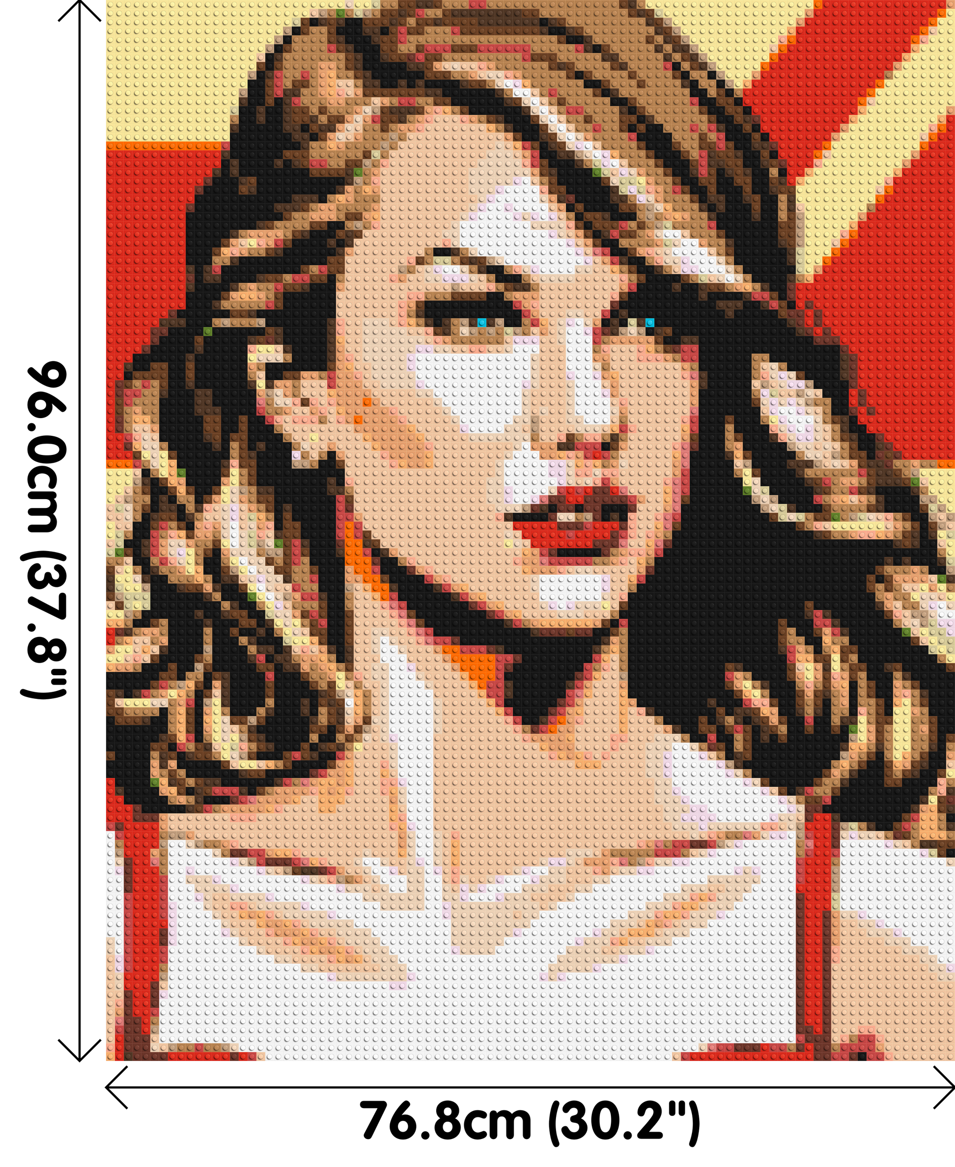 Taylor Swift - Brick Art Mosaic Kit 4x5 dimensions