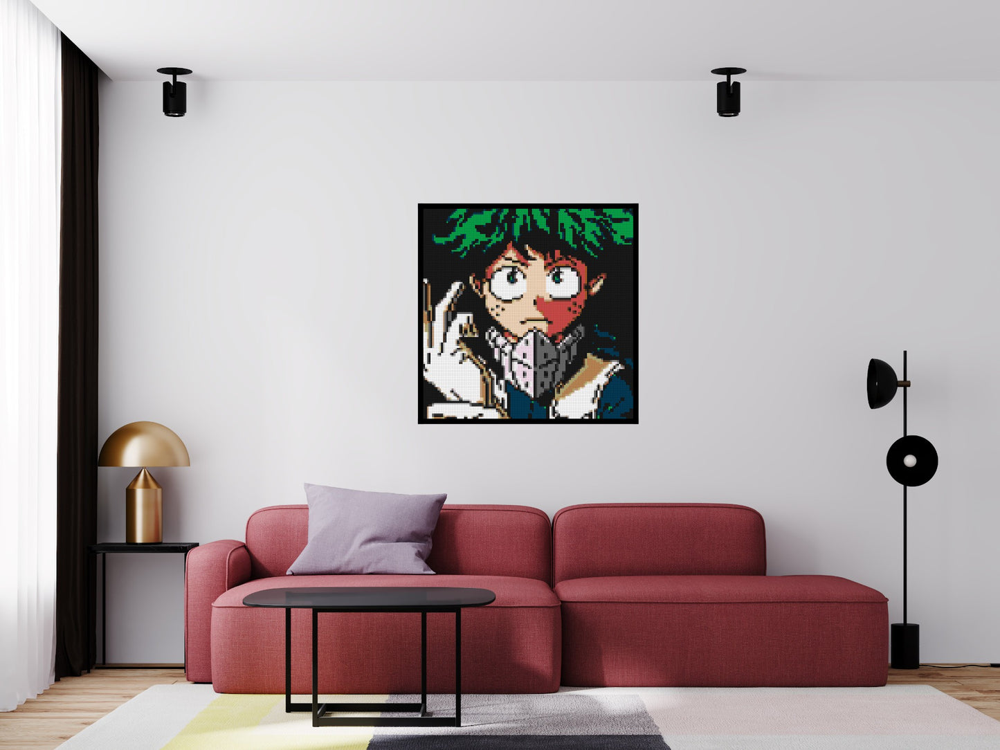 Izuku Midoriya Pixel Art - Brick Art Mosaic Kit 5x5 large